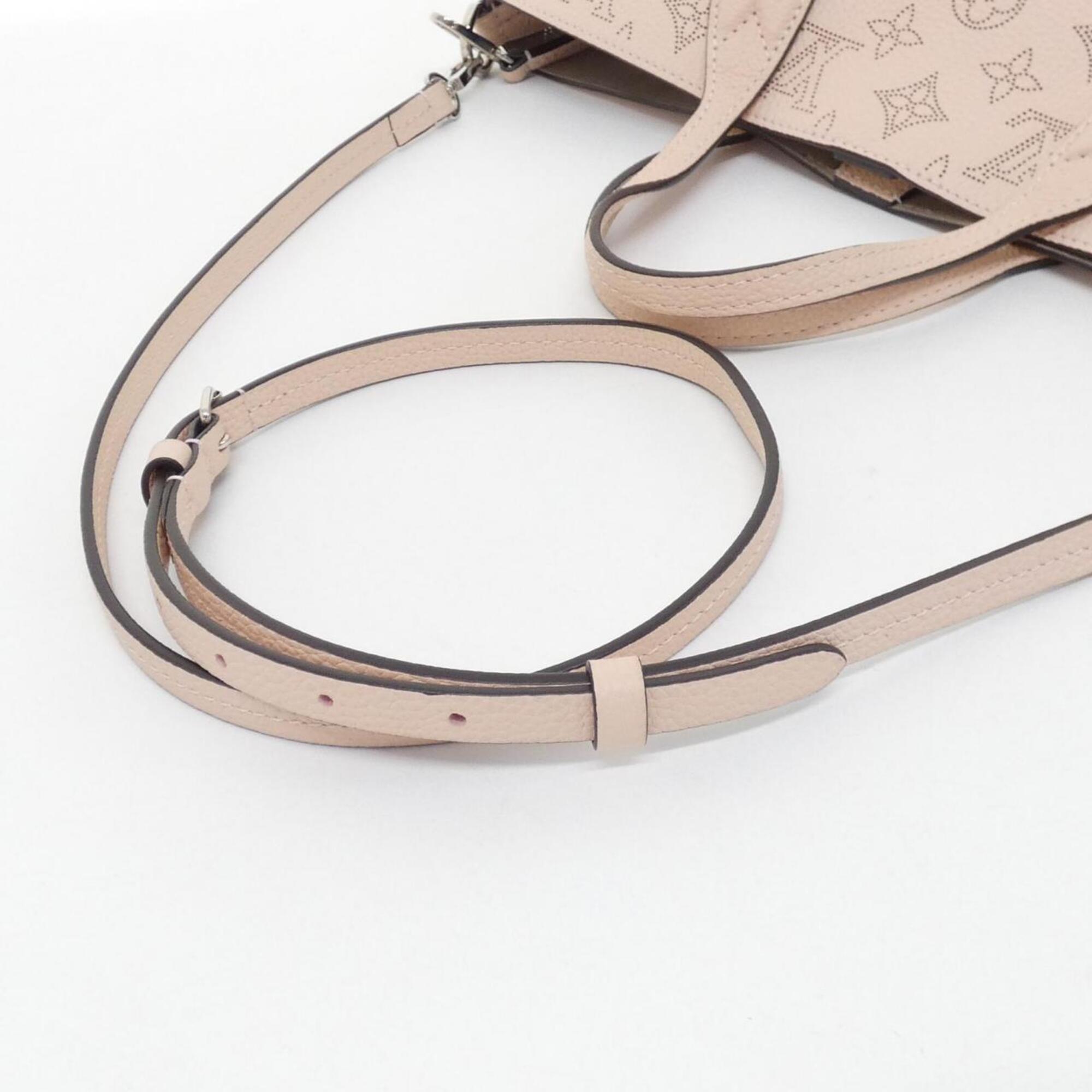 Louis Vuitton Beige Pink Blossom Rose Leather Handbag (Pre-Owned)