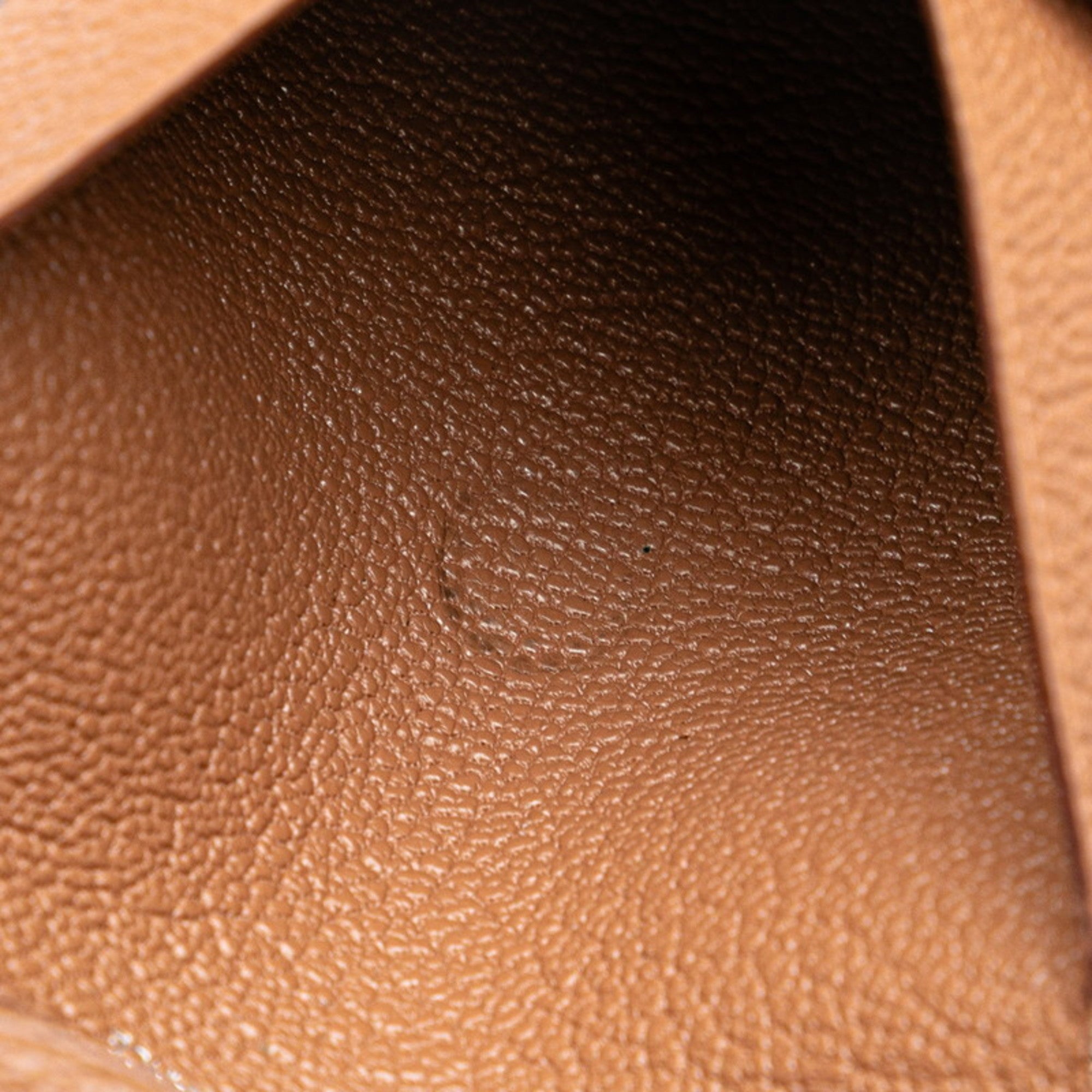 Hermes Bastia Brown Epsom Leather Coin Purse/Coin Case (Pre-Owned)