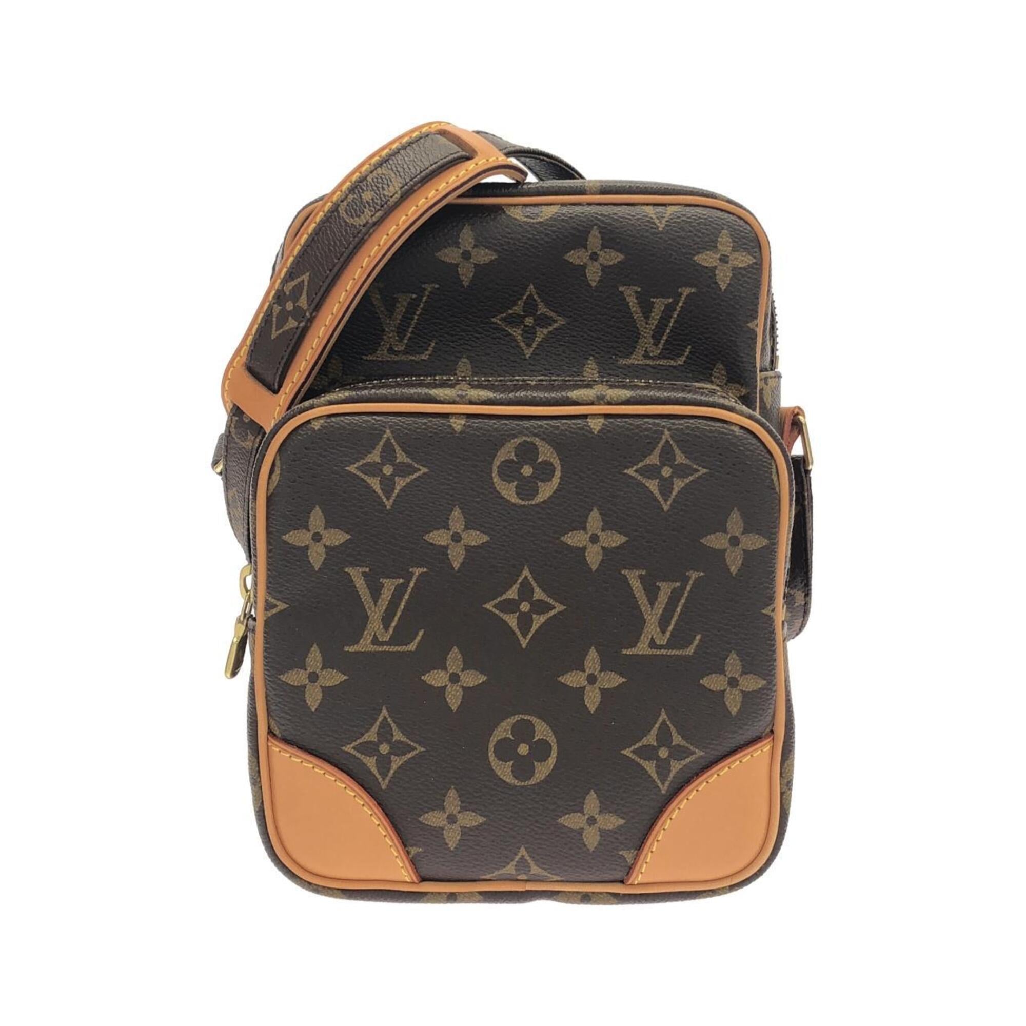 Louis Vuitton Marron Coated Canvas Shoulder Bag (Pre-Owned)