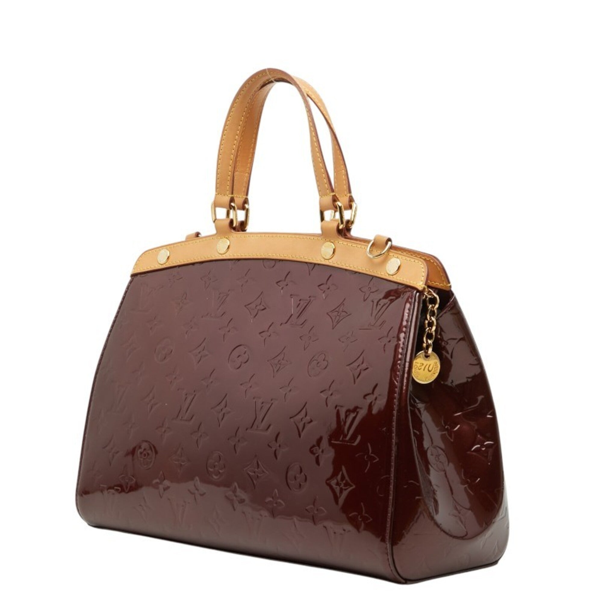 Louis Vuitton Rouge Fauviste Patent Leather Handbag Shoulder Bag (Pre-Owned)