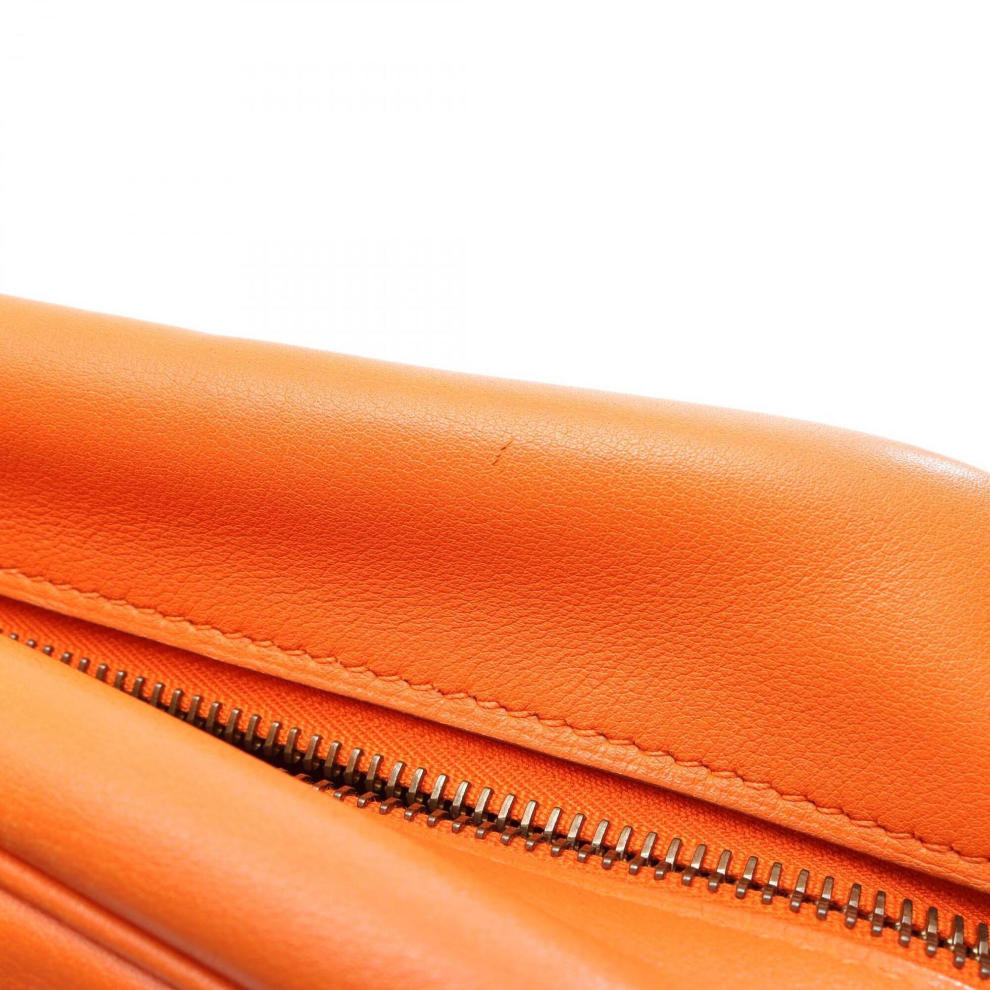 Hermes Orange Swift Leather Handbag (Pre-Owned)