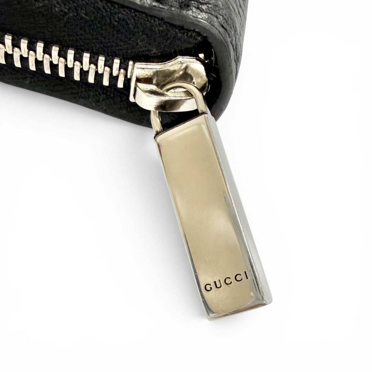 Gucci Black Leather Long Wallet (Bi-Fold) (Pre-Owned)