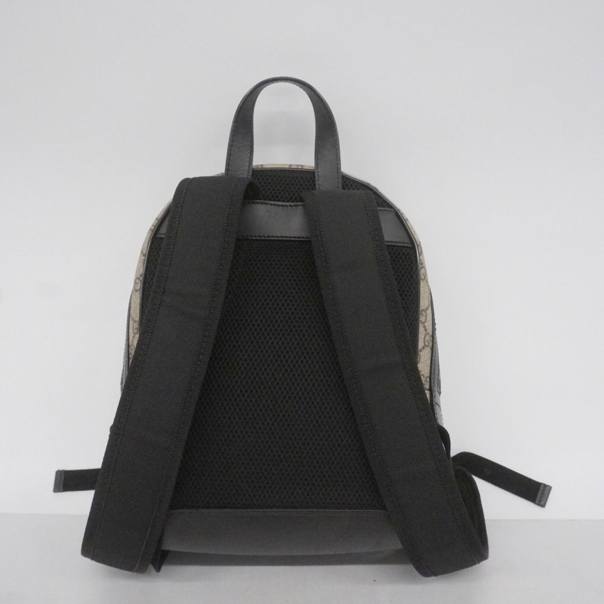 Gucci Black Brown Pvc Backpack (Pre-Owned)