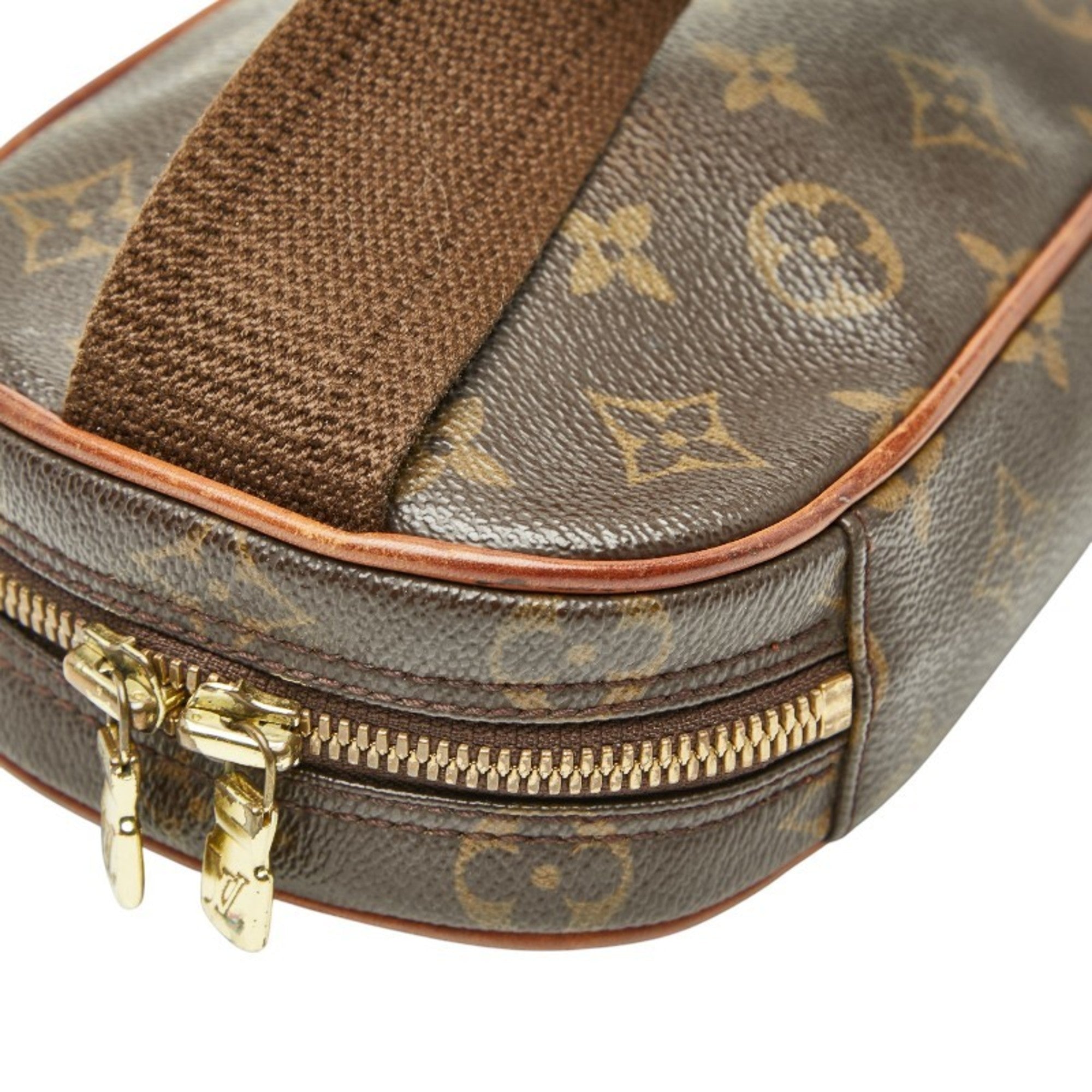 Louis Vuitton Brown Pvc Leather Sling Bag (Pre-Owned)