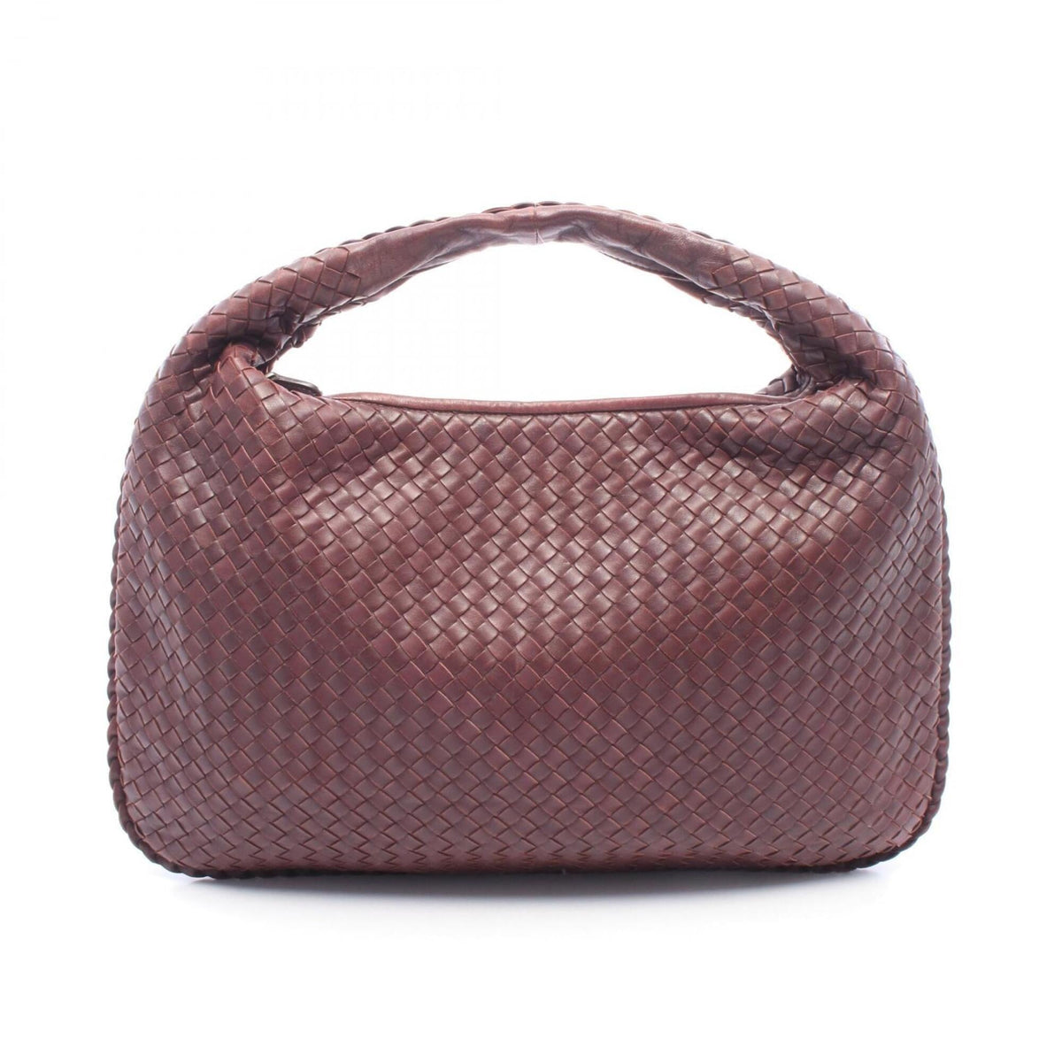 Bottega Veneta Bordeaux Intrecciato Handbag Shoulder Bag (Pre-Owned)