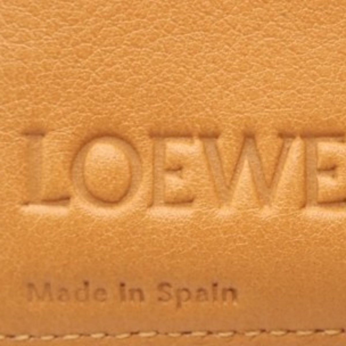 Loewe Orange Leather Wallet (Tri-Fold) (Pre-Owned)