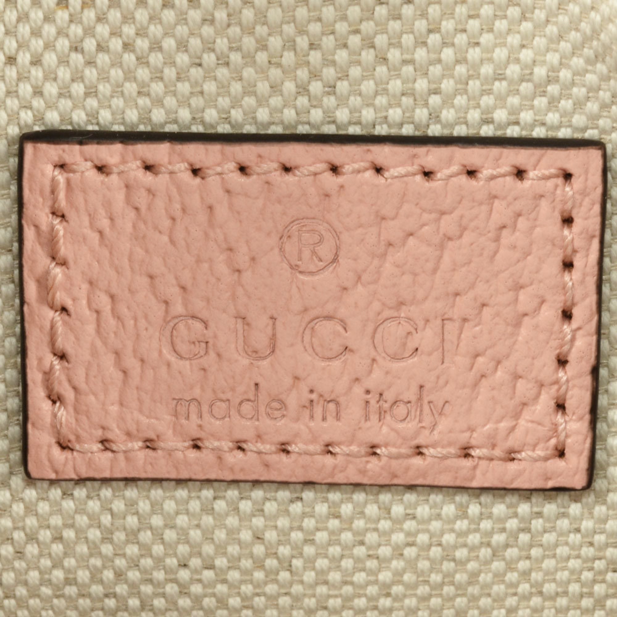 Gucci Ophidia Pink Gg Supreme Handbag Shoulder Bag (Pre-Owned)