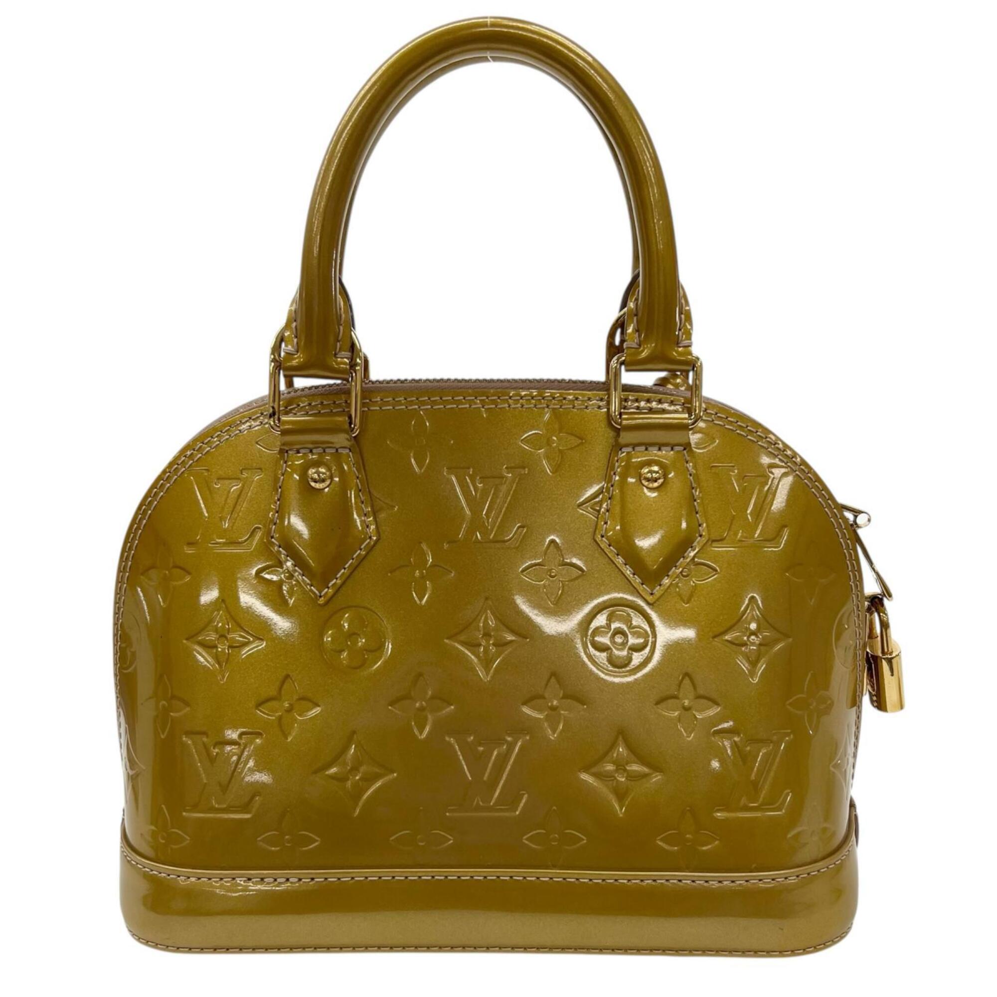 Louis Vuitton Beige Poodle Monogram Vernis Handbag (Pre-Owned)
