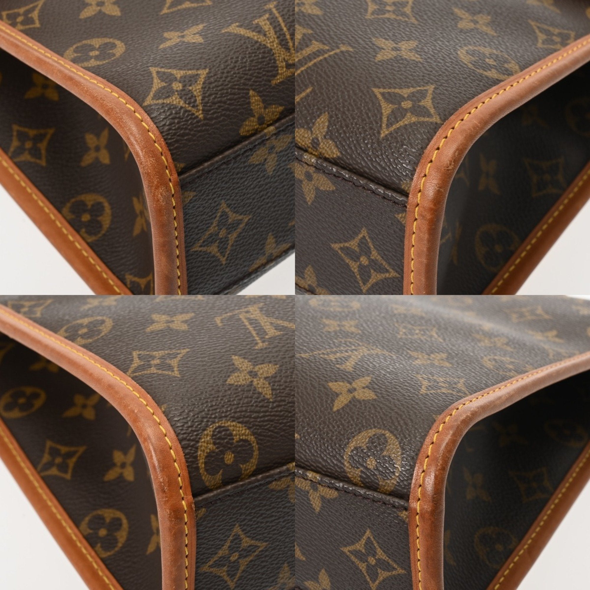 Louis Vuitton Brown Monogram Canvas Handbag (Pre-Owned)