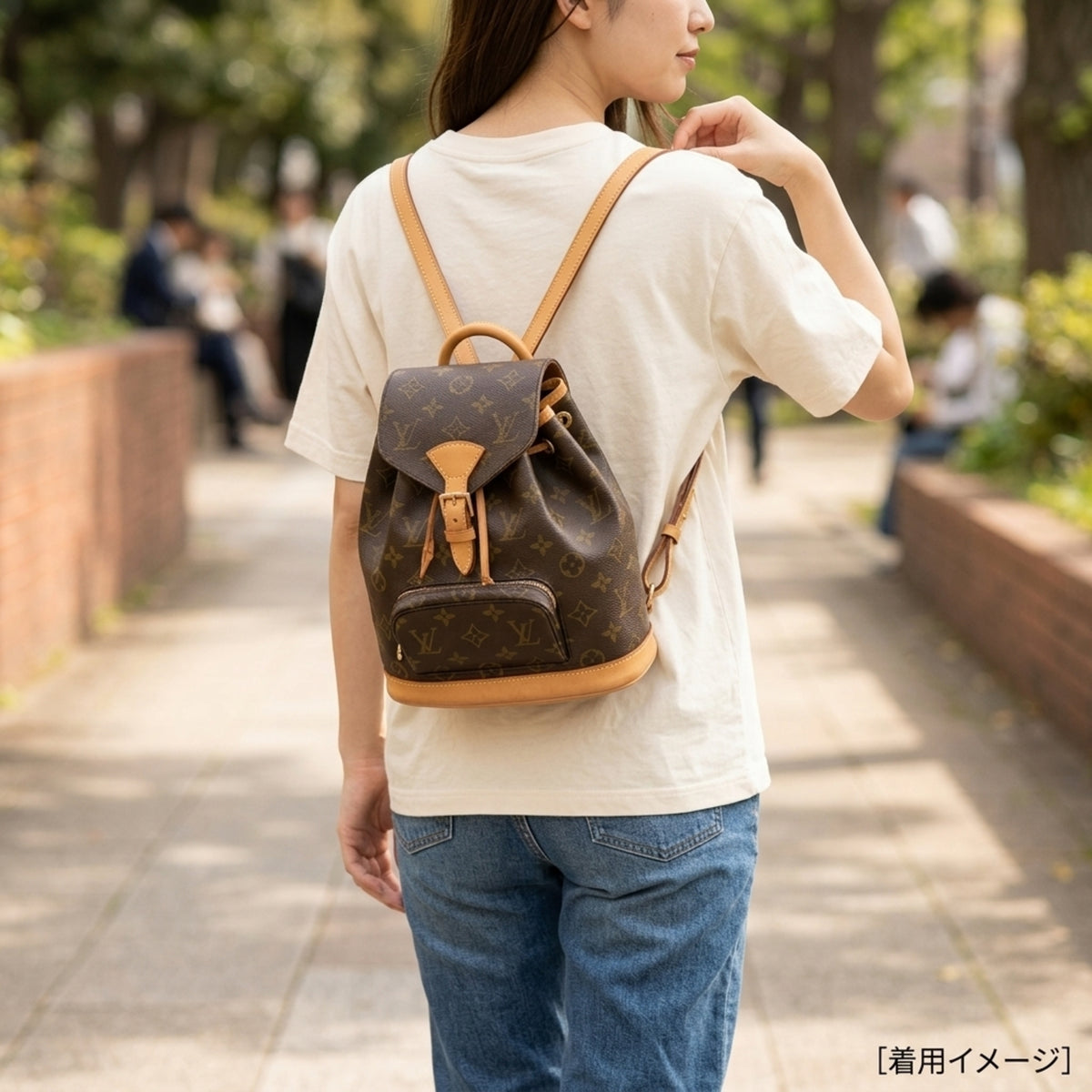 Louis Vuitton Brown Monogram Canvas Backpack (Pre-Owned)