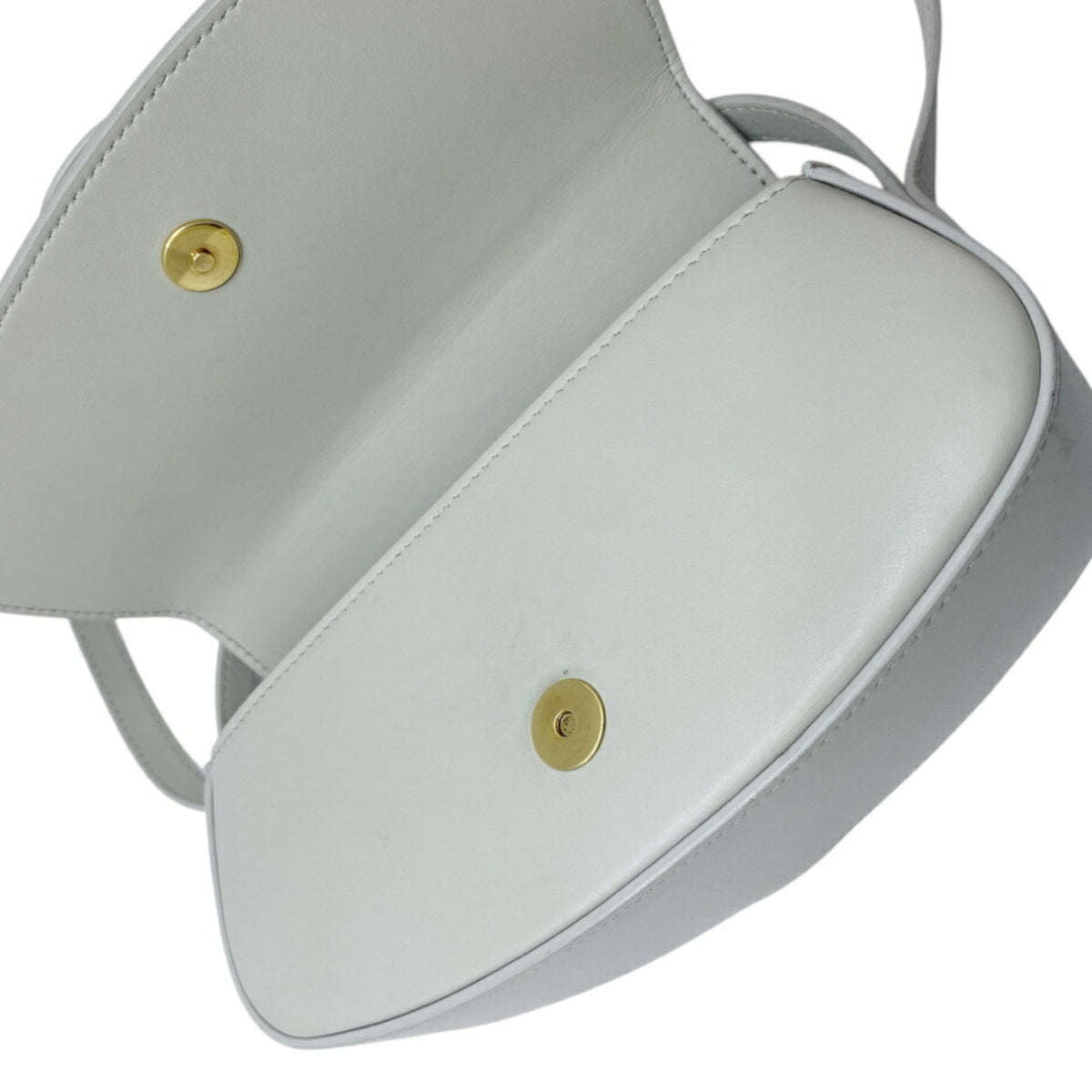Celine Light Gray Leather Handbag (Pre-Owned)