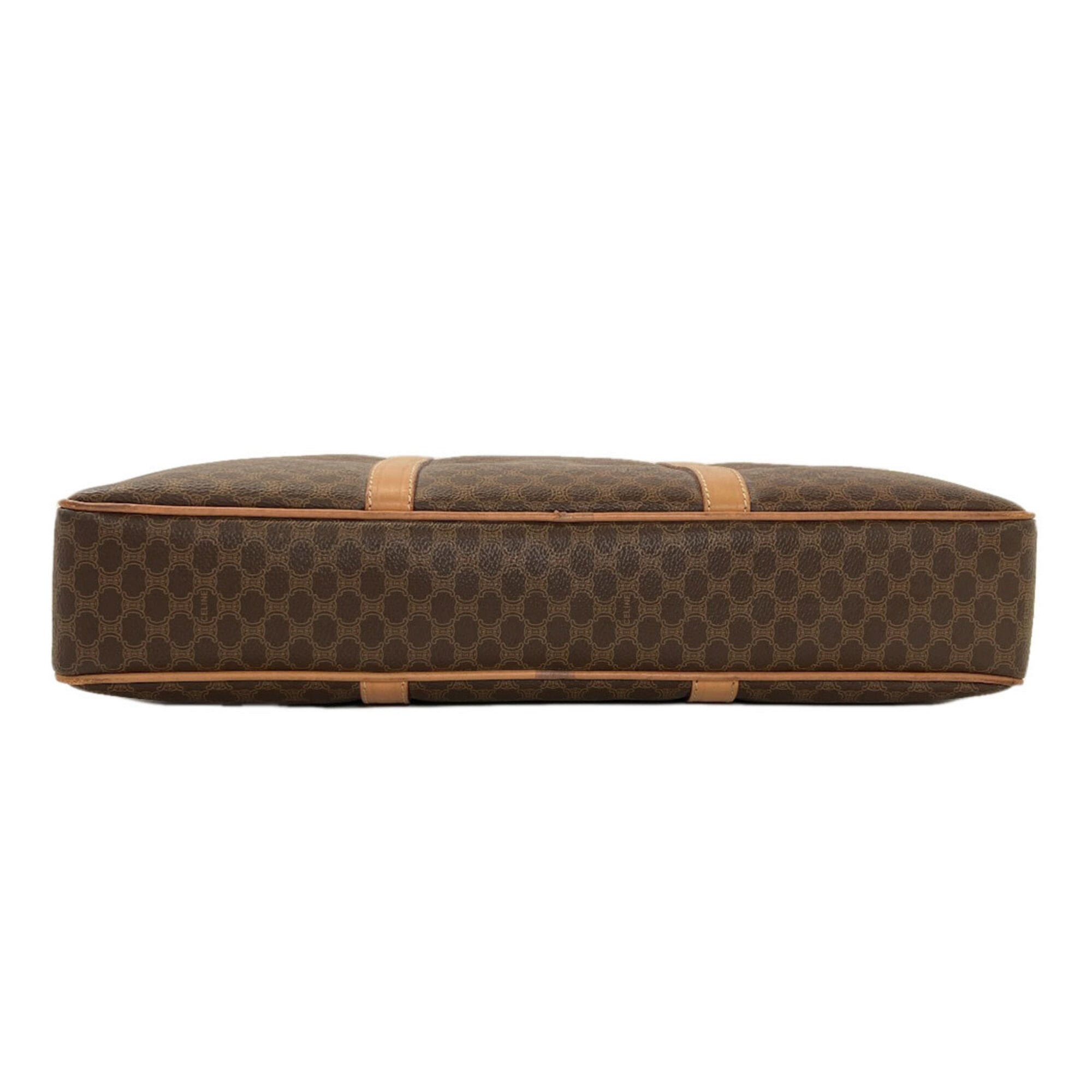 Celine Brown Leather Briefcase (Pre-Owned)