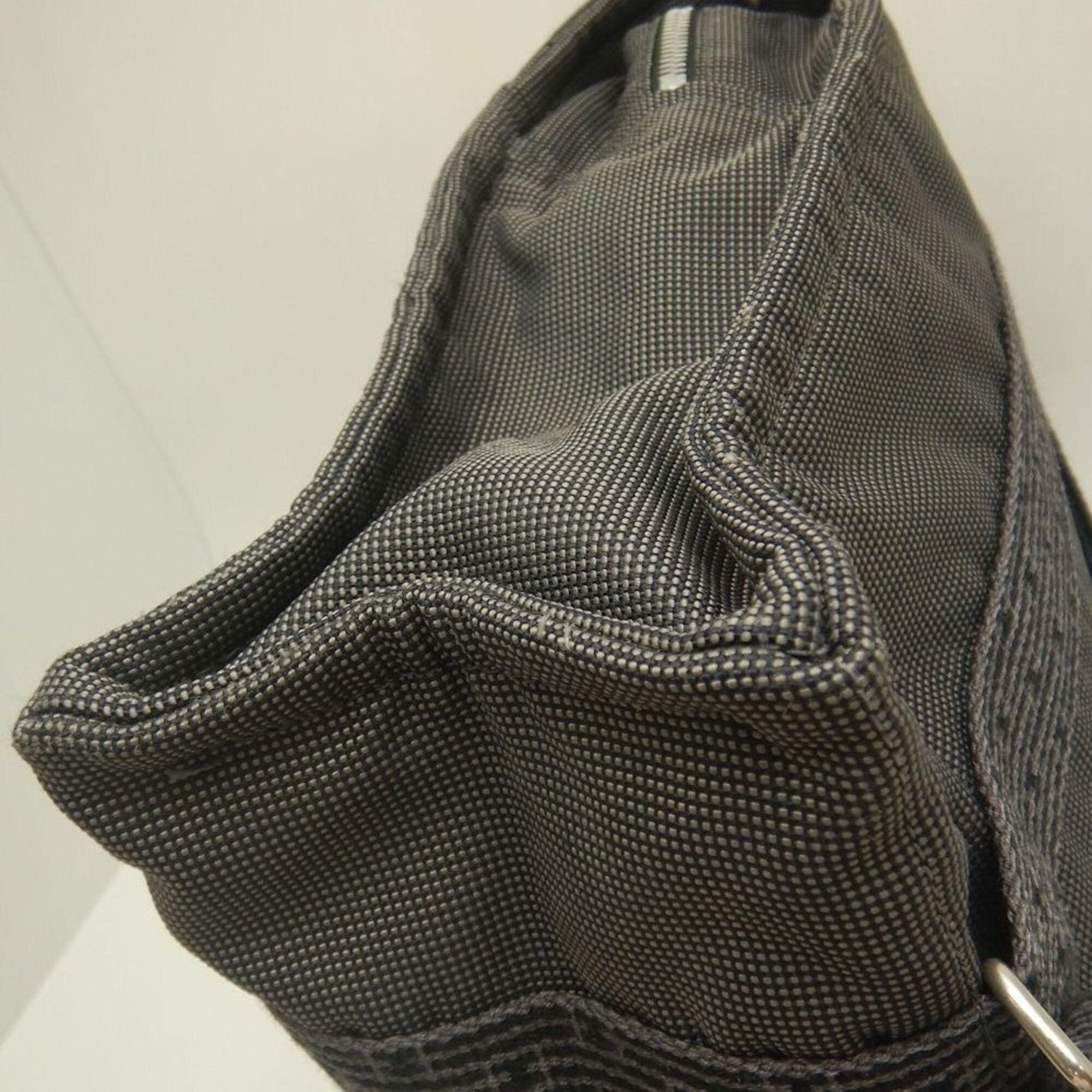 Hermes Gray Nylon Canvas Backpack (Pre-Owned)