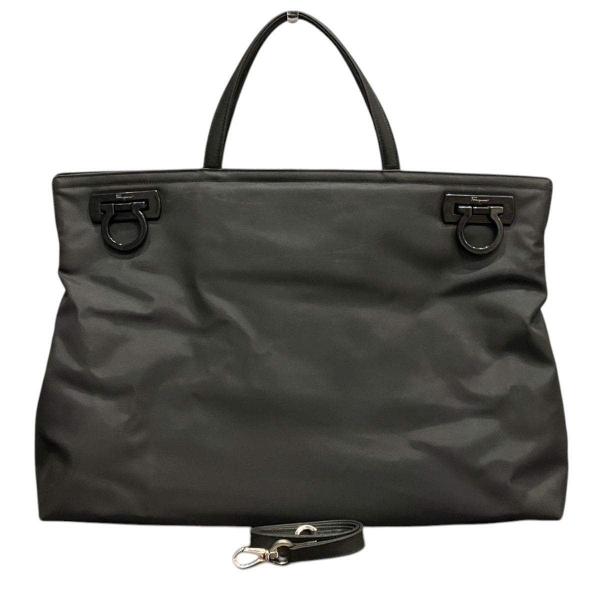 Salvatore Ferragamo Black Nylon Tote Bag (Pre-Owned)