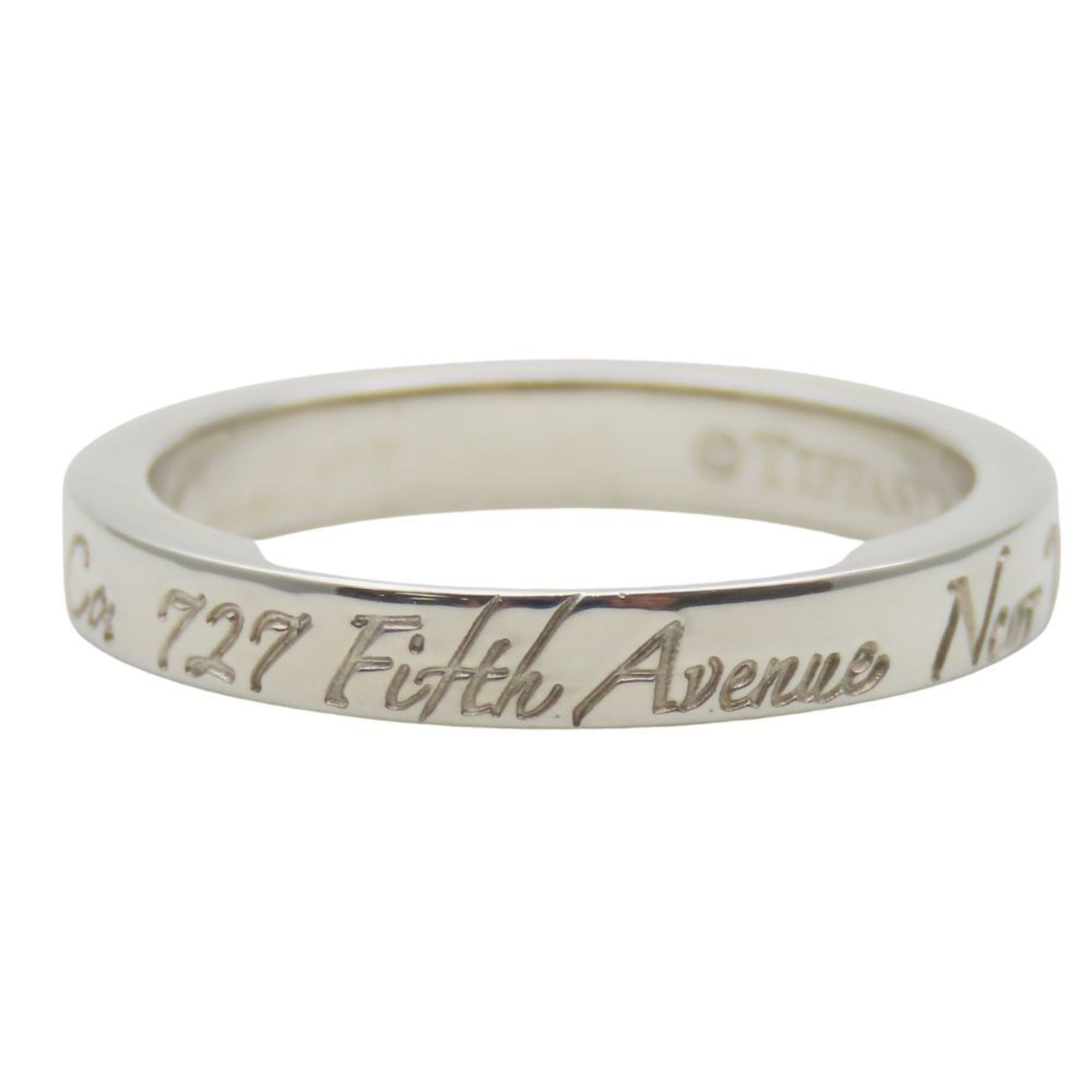 Tiffany Silver Silver 925 Band Ring (Pre-Owned)