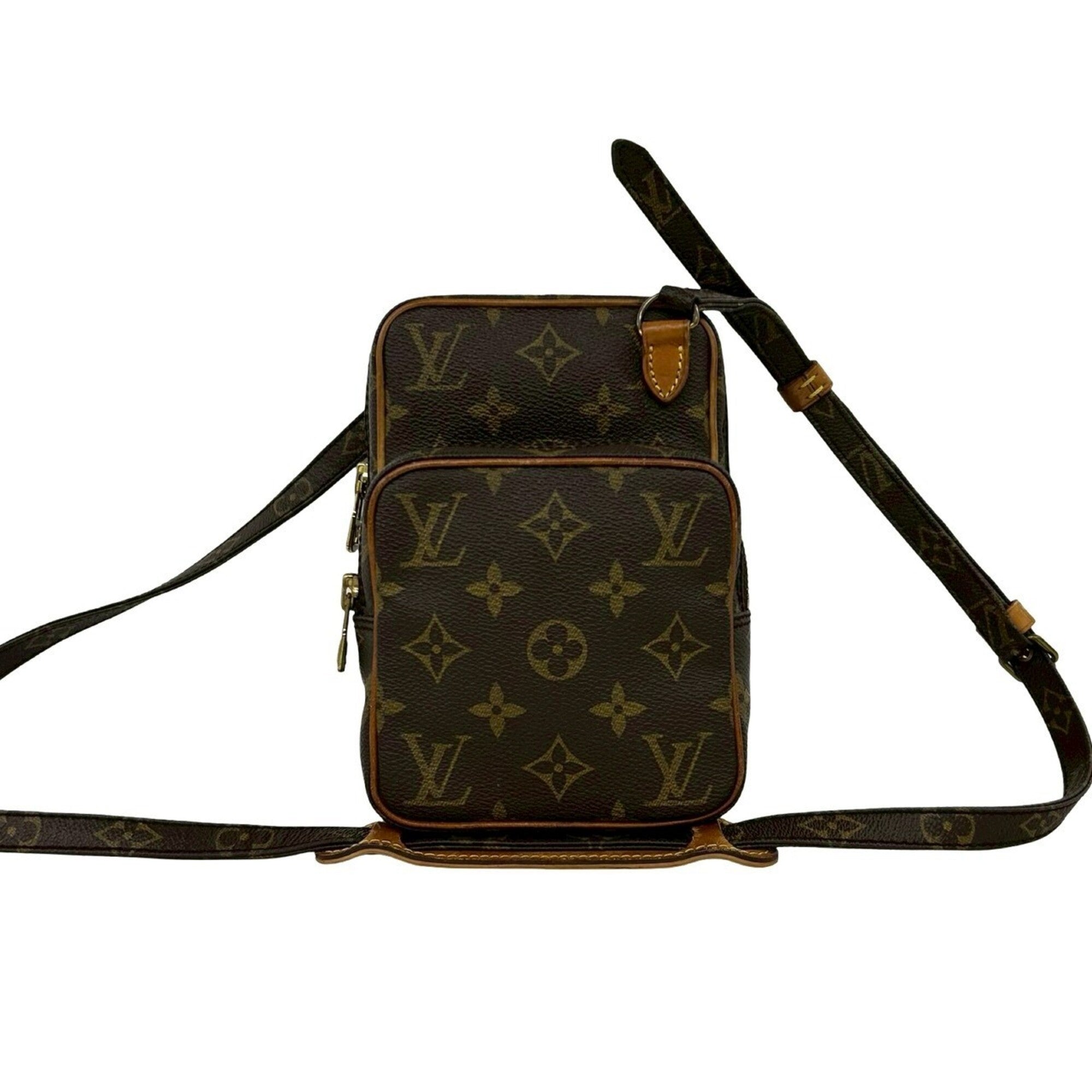 Louis Vuitton Brown Leather Pvc Pochette Shoulder Bag (Pre-Owned)