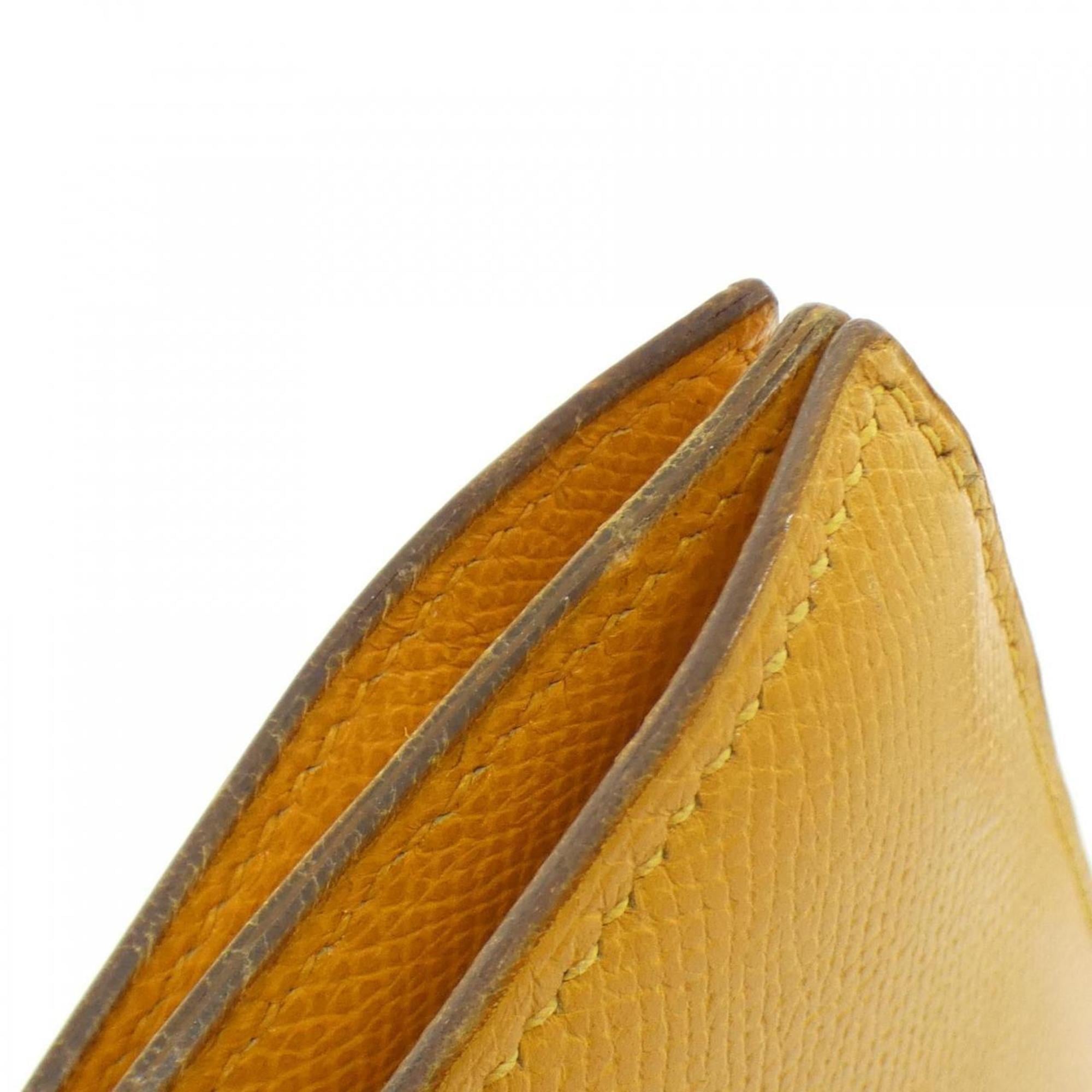Hermes Jaune Courchevel Leather Shoulder Bag (Pre-Owned)
