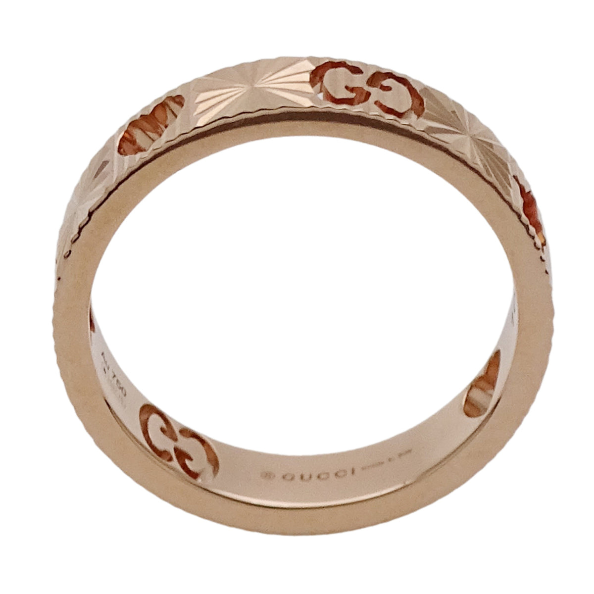 Gucci Pink Gold Pink Gold (18K) Band Ring (Pre-Owned)