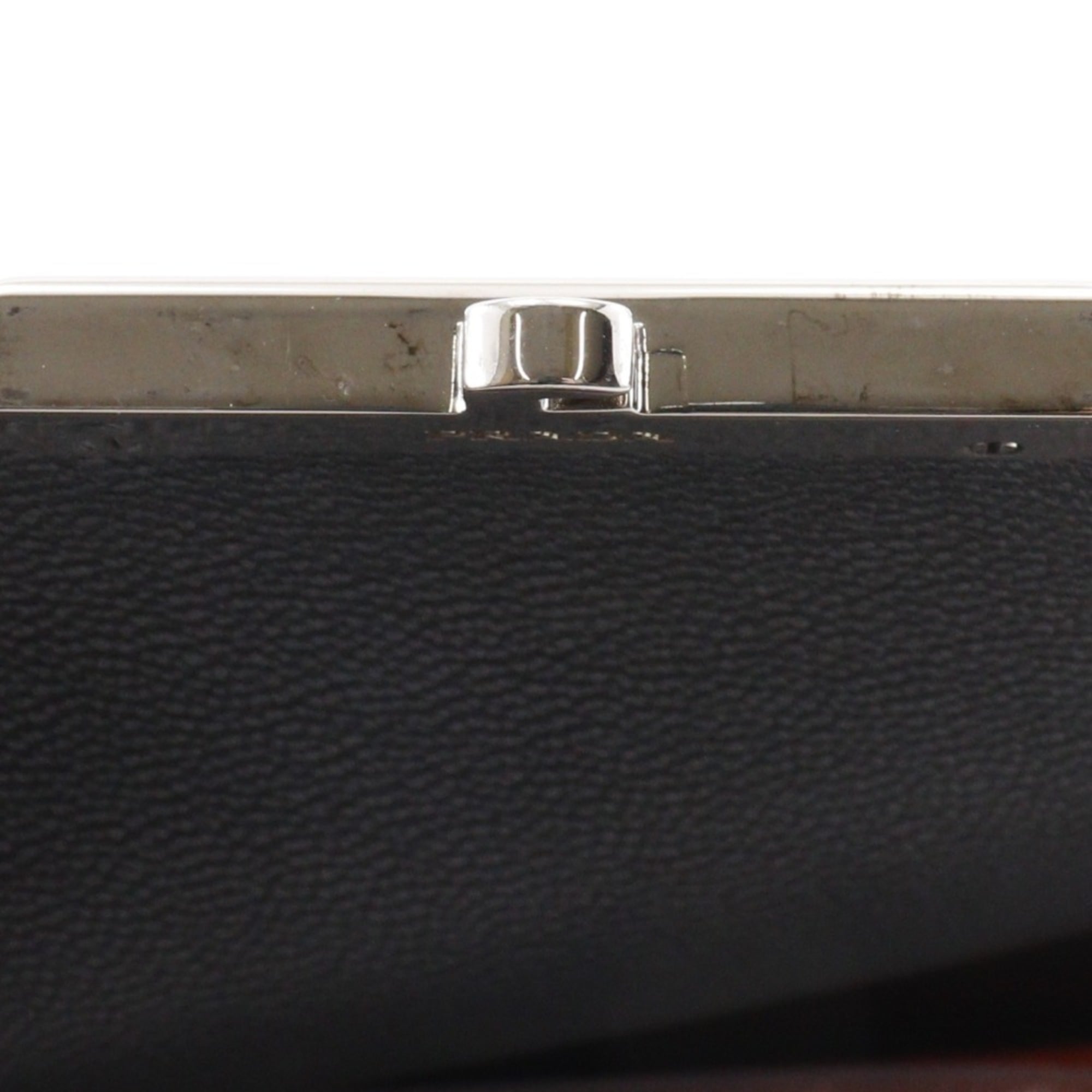 Prada Saffiano Orange Red Color Saffiano Clutch Bag Shoulder Bag (Pre-Owned)