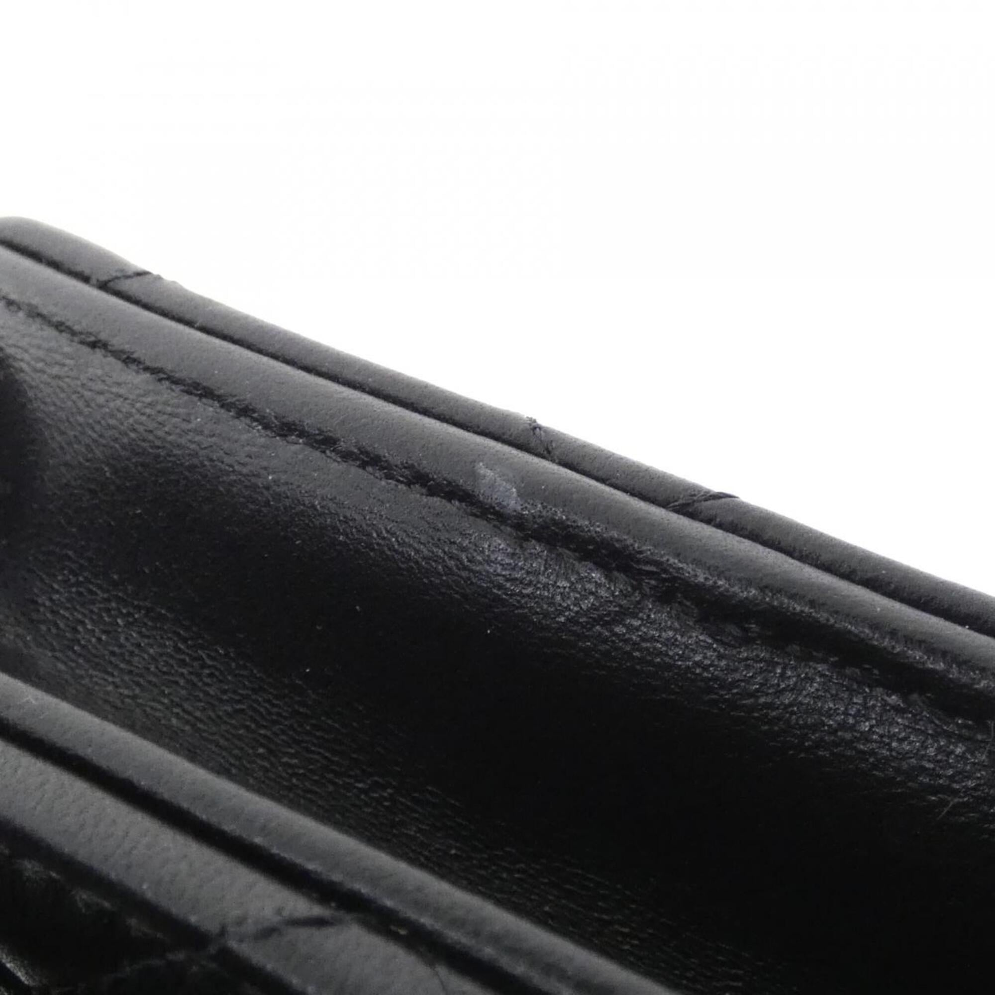 Chanel Black Leather Chain/Shoulder Wallet (Pre-Owned)