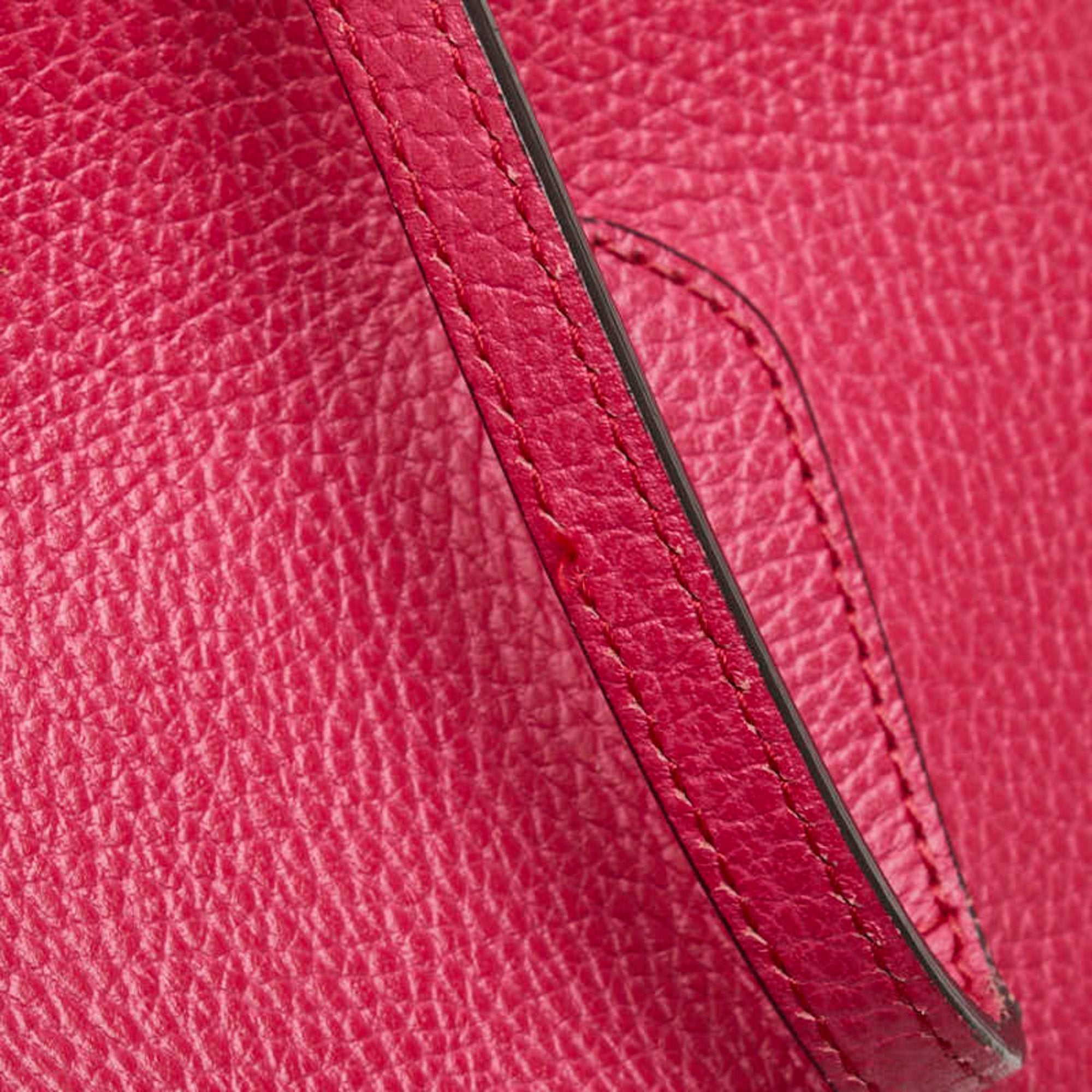 Gucci Pink Leather Tote Bag (Pre-Owned)