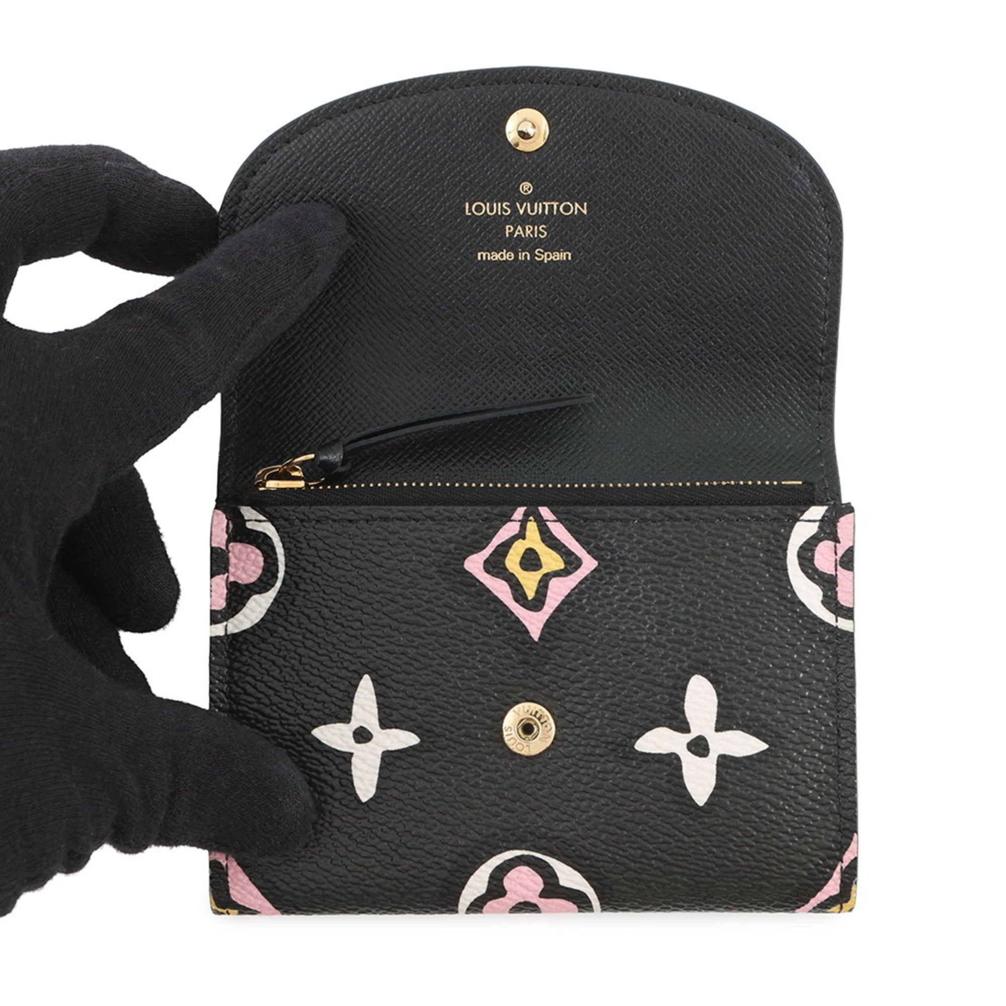 Louis Vuitton Monogram Black Multi-Color Noir Monogram Coin Purse/Coin Case (Pre-Owned)