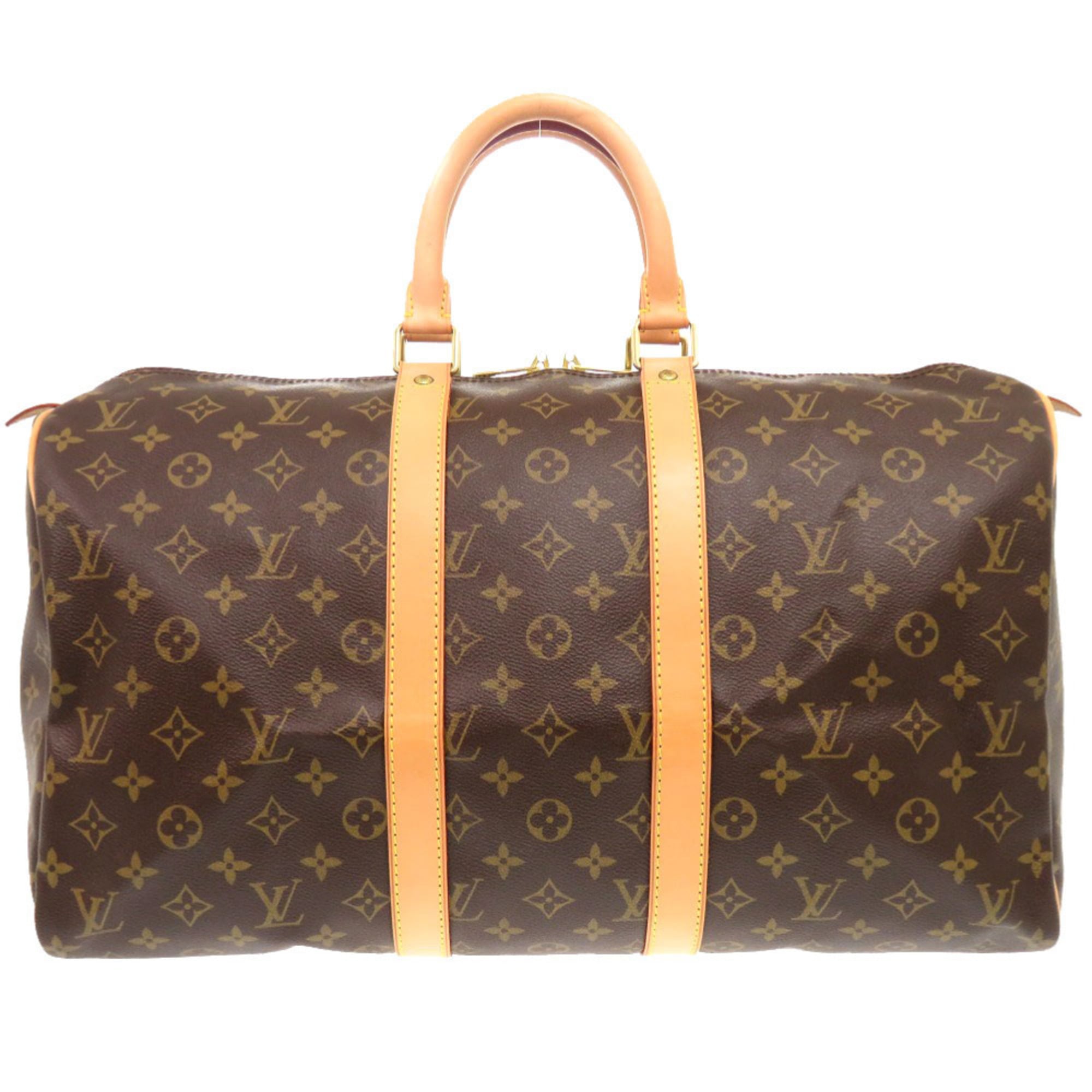 Louis Vuitton Brown Monogram Canvas Boston Bag (Pre-Owned)