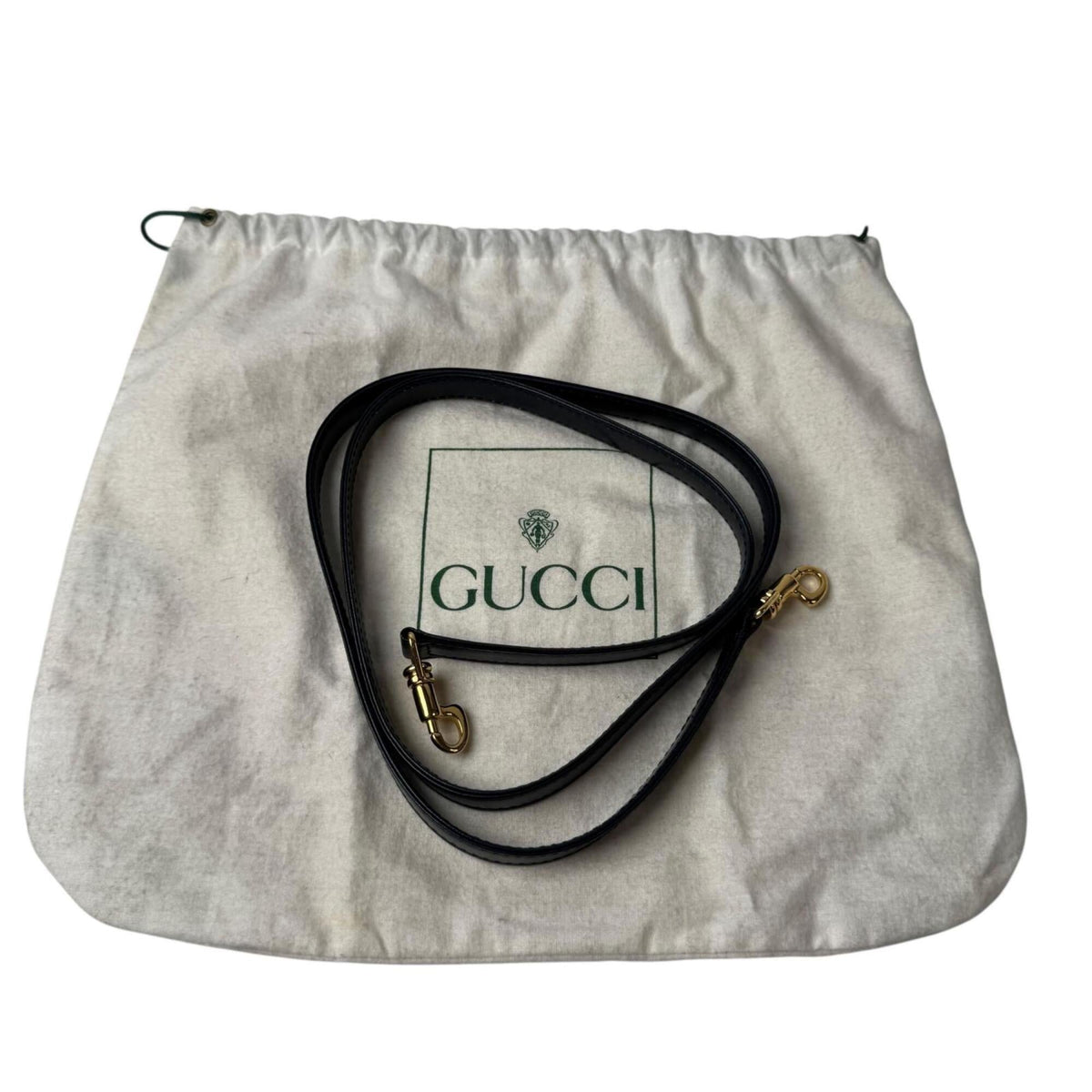 Gucci Black Leather Handbag Shoulder Bag (Pre-Owned)