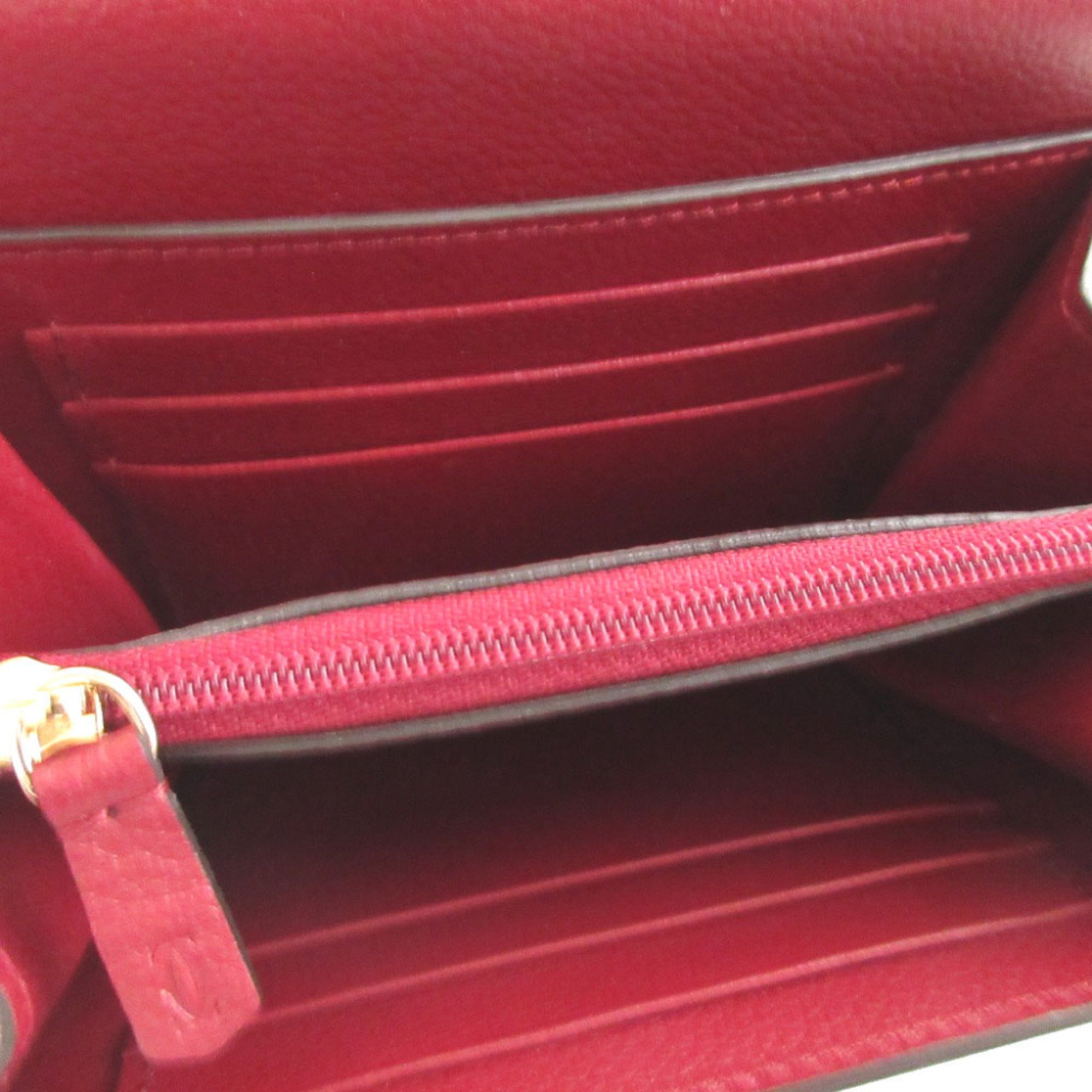 Cartier Bordeaux Leather Wallet (Bi-Fold) (Pre-Owned)