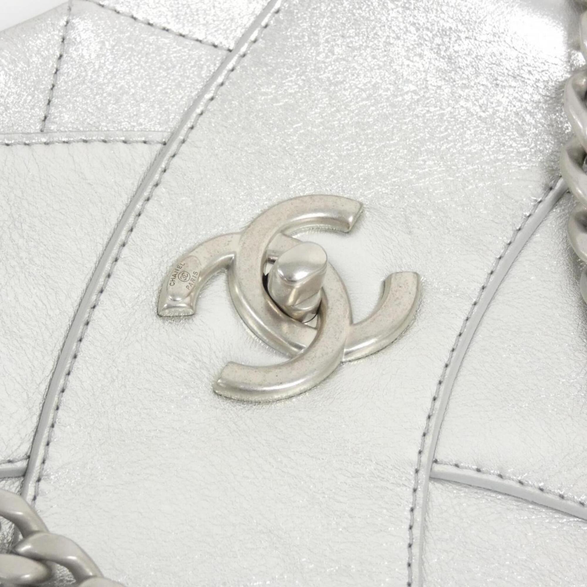 Chanel Silver Handbag (Pre-Owned)