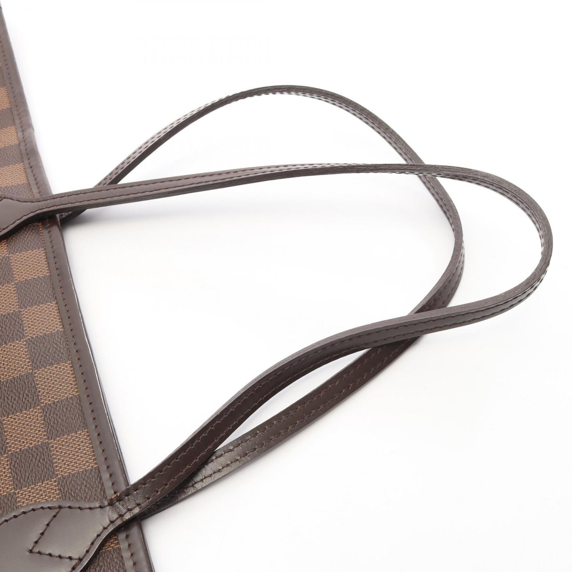 Louis Vuitton Brown Coated Canvas Leather Handbag Tote Bag (Pre-Owned)