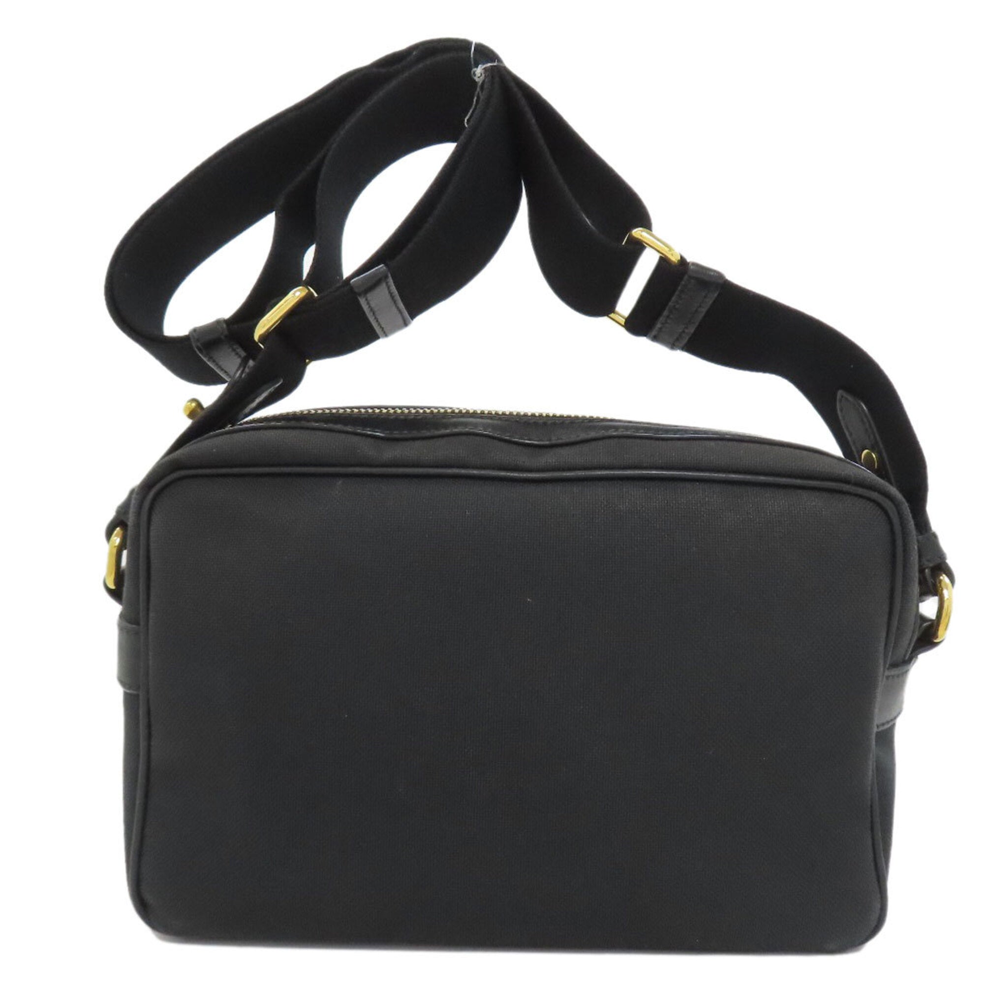 Prada Black Canvas Shoulder Bag (Pre-Owned)