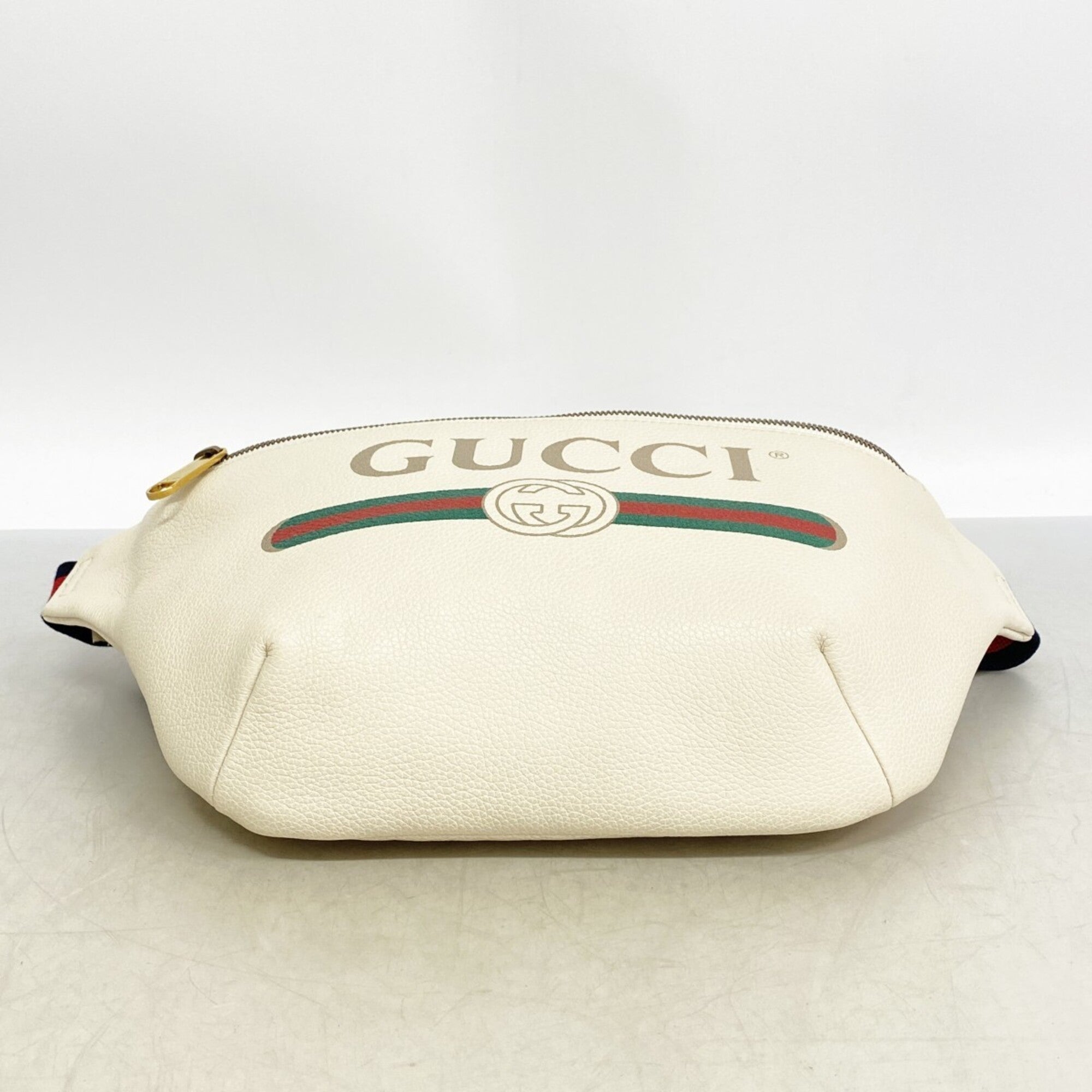 Gucci White Leather Fanny Pack (Pre-Owned)