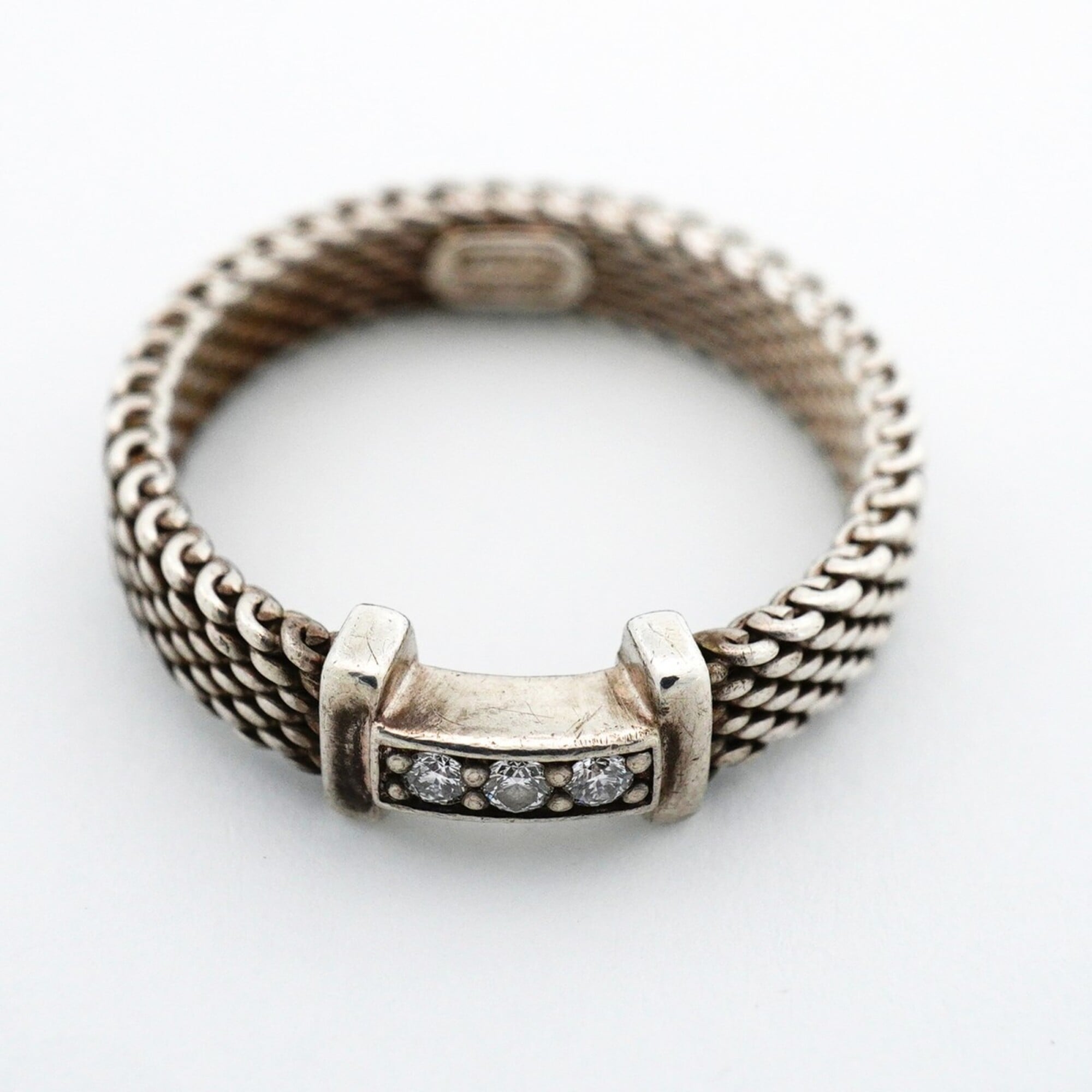 Tiffany Silver 925 Band Ring (Pre-Owned)