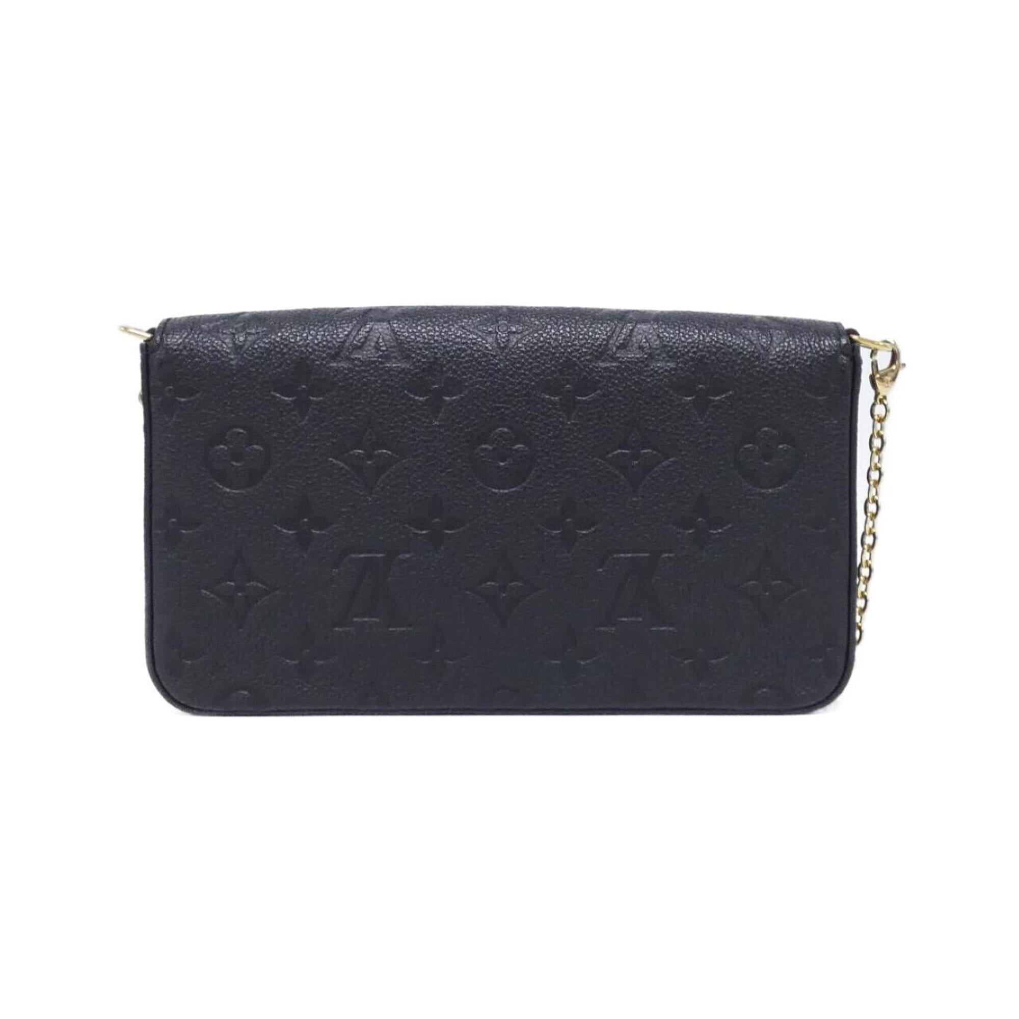 Louis Vuitton Black Leather Pochette Shoulder Bag (Pre-Owned)