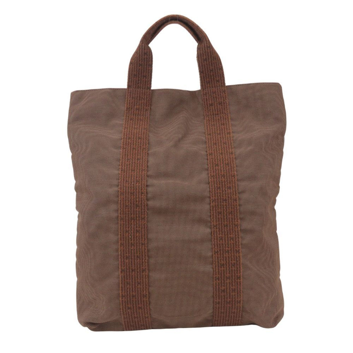 Hermes Brown Polyester Polyamide Tote Bag (Pre-Owned)