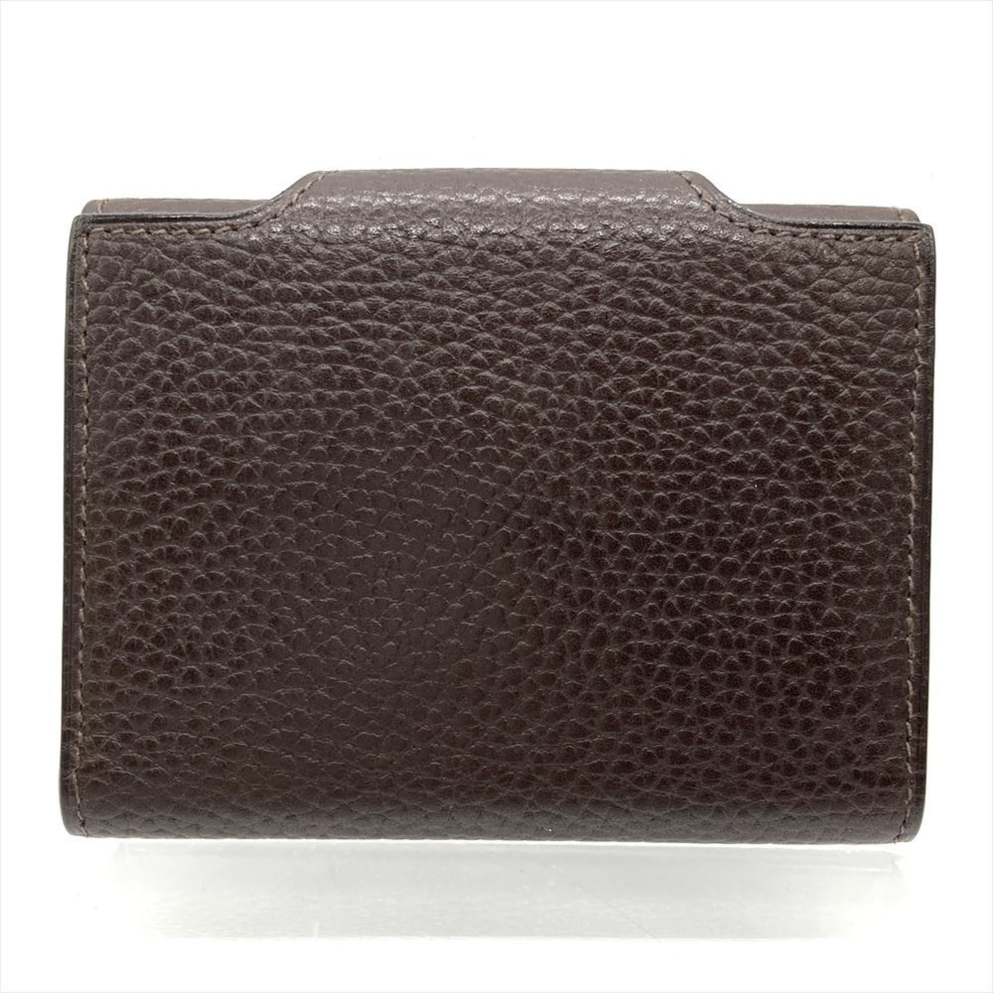 Hermes Brown Vache Leather Wallet (Bi-Fold) (Pre-Owned)