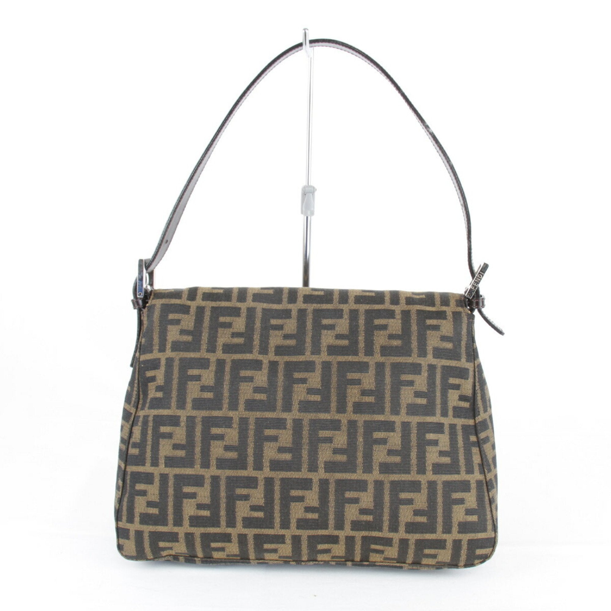 Fendi Brown Canvas Shoulder Bag (Pre-Owned)