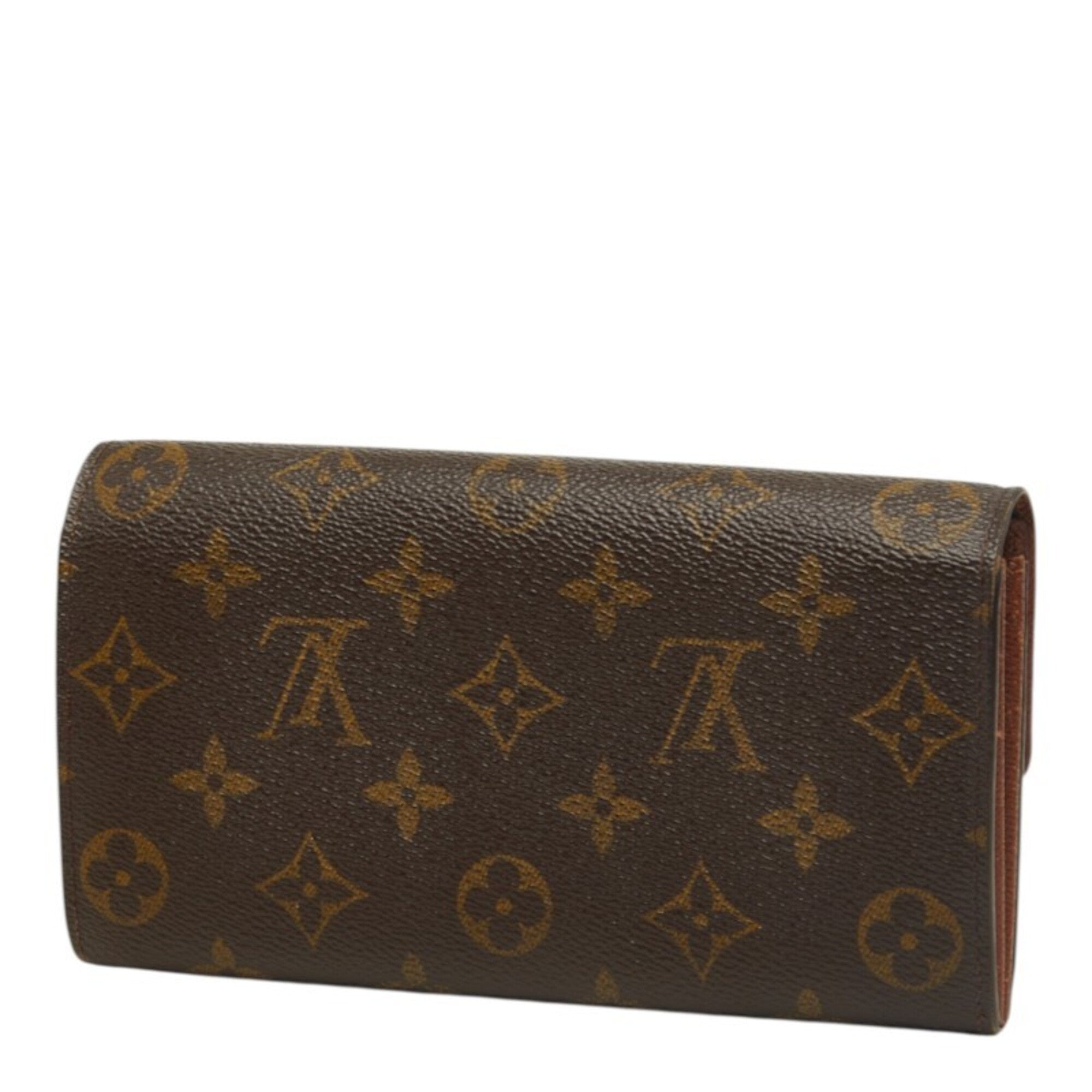 Louis Vuitton Brown Pvc Long Wallet (Bi-Fold) (Pre-Owned)