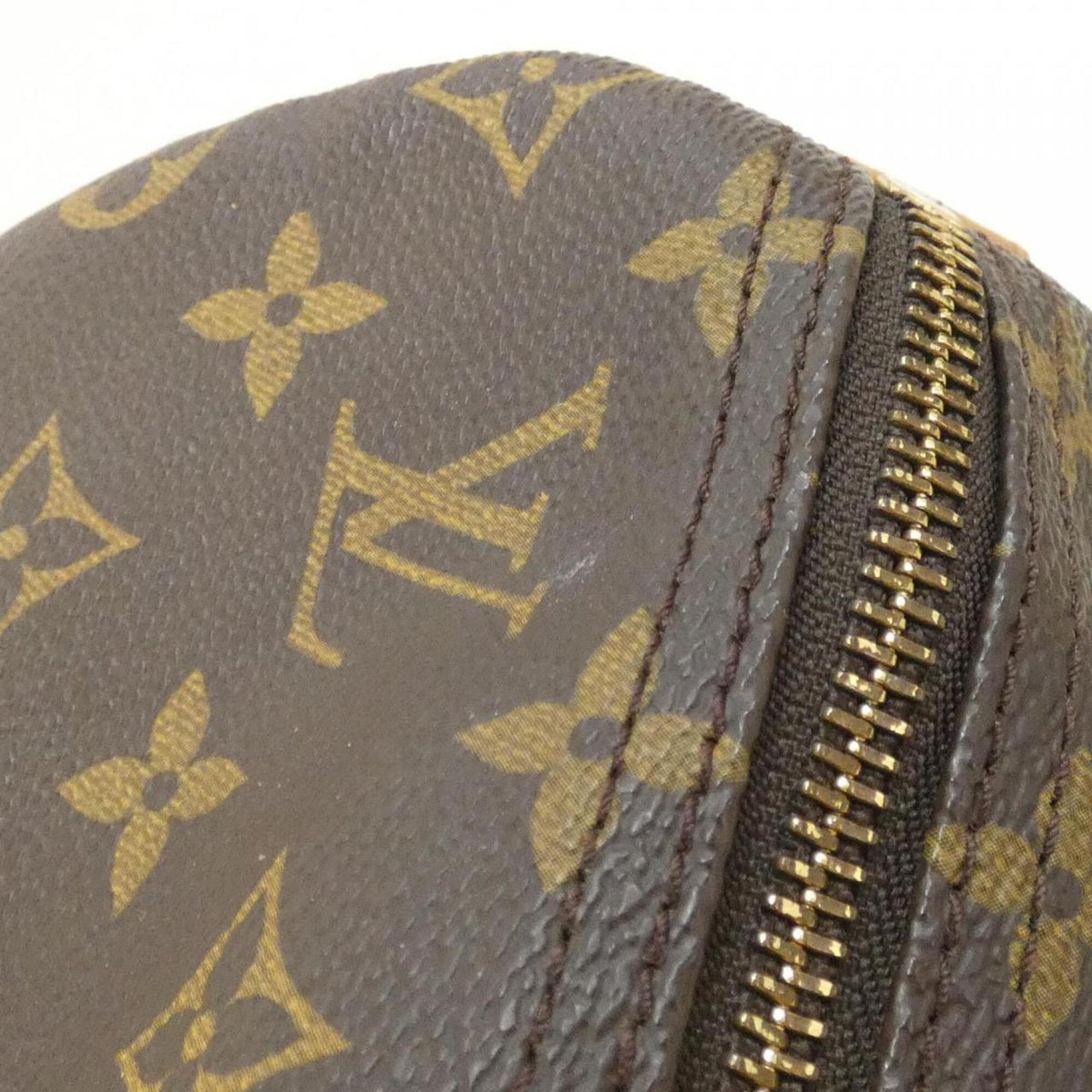 Louis Vuitton Monogram Marron Coated Canvas Boston Bag (Pre-Owned)