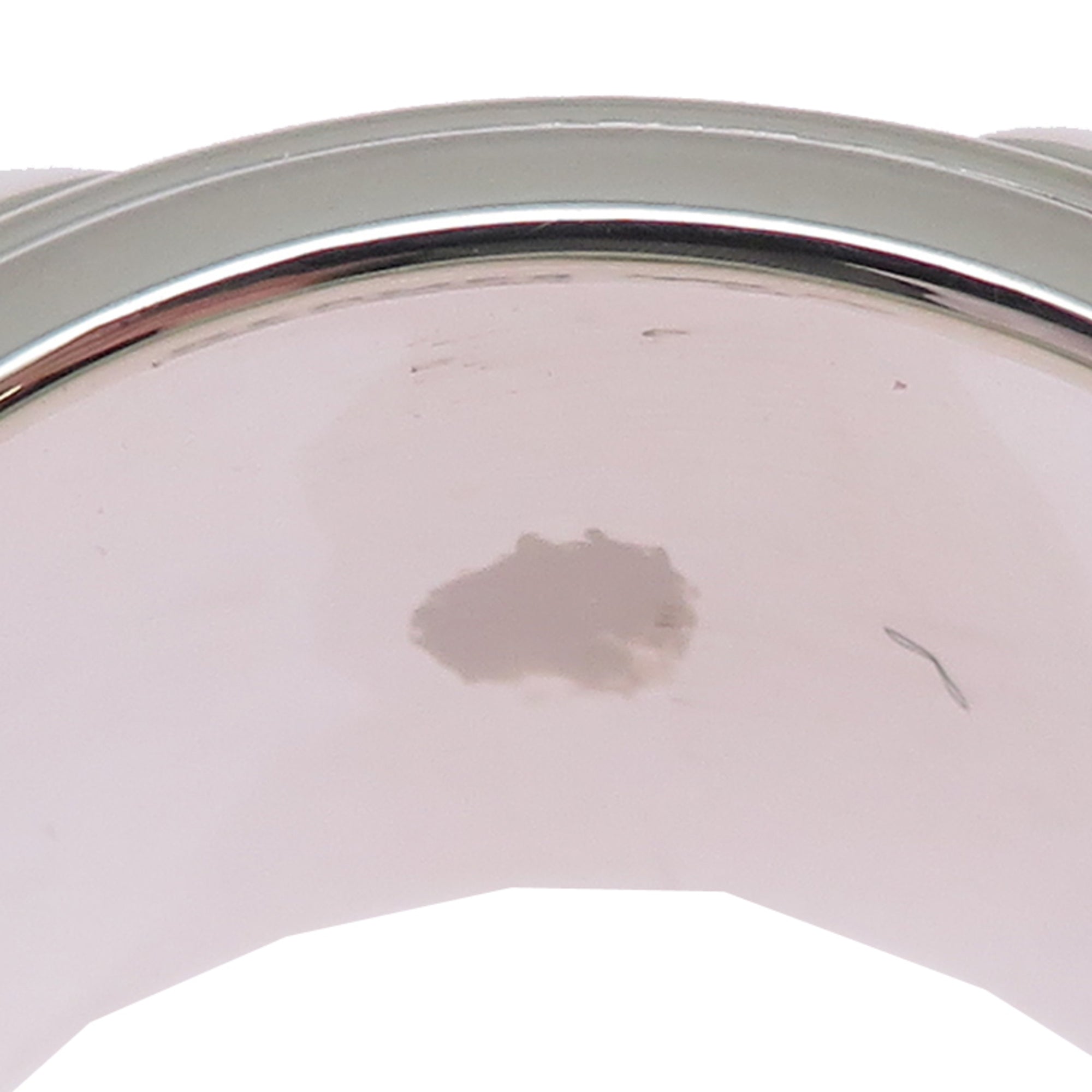 Hermes Silver 925 Band Ring (Pre-Owned)