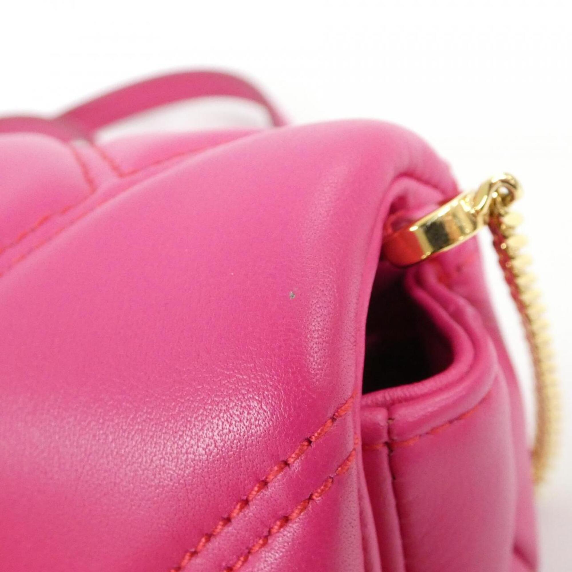 Bvlgari Pink Leather Shoulder Bag (Pre-Owned)