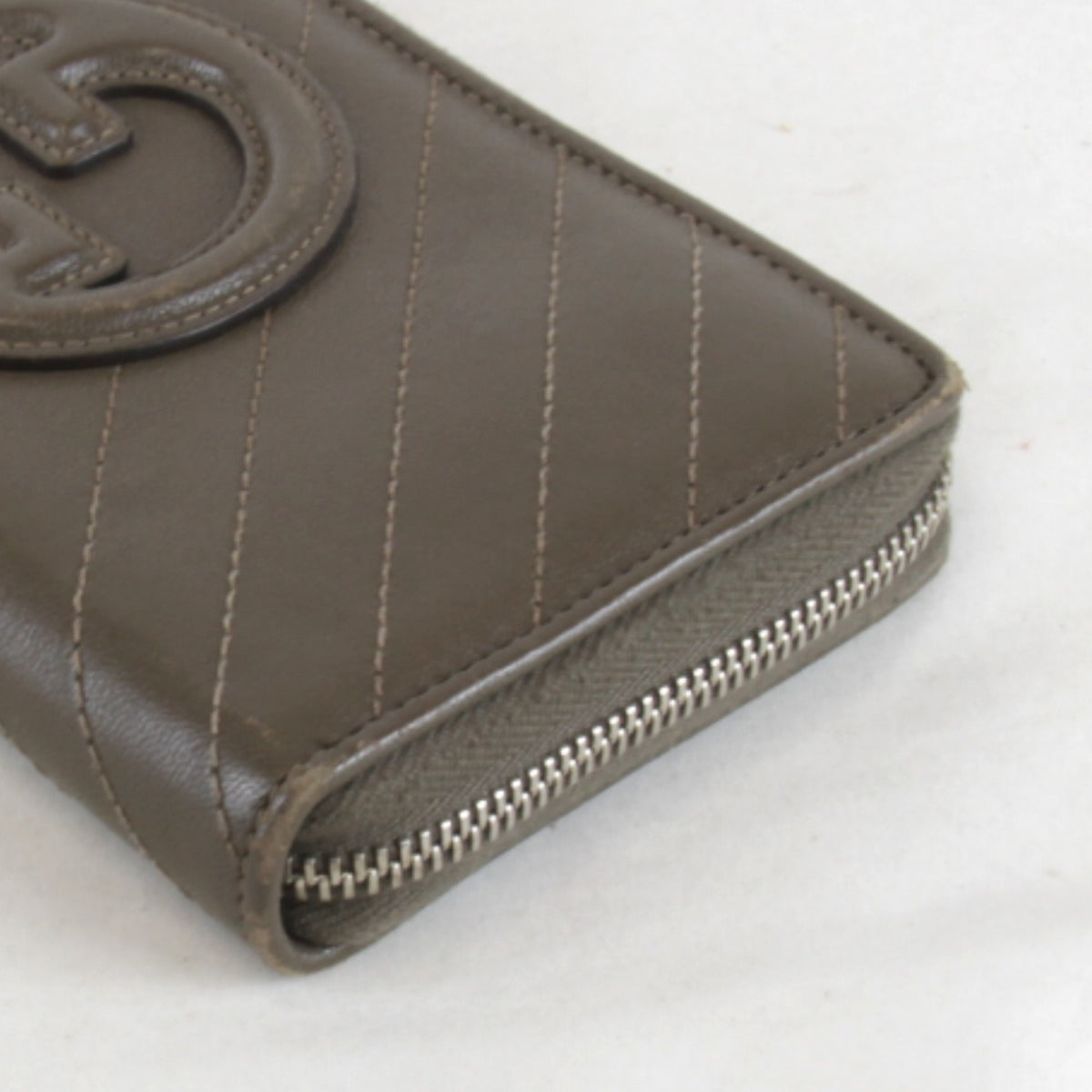 Gucci Brown Leather Long Wallet (Bi-Fold) (Pre-Owned)