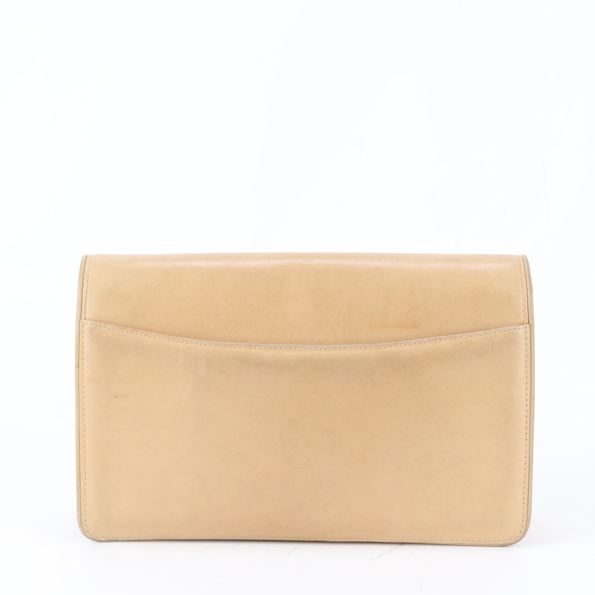 Gucci Beige Leather Handbag Tote Bag (Pre-Owned)