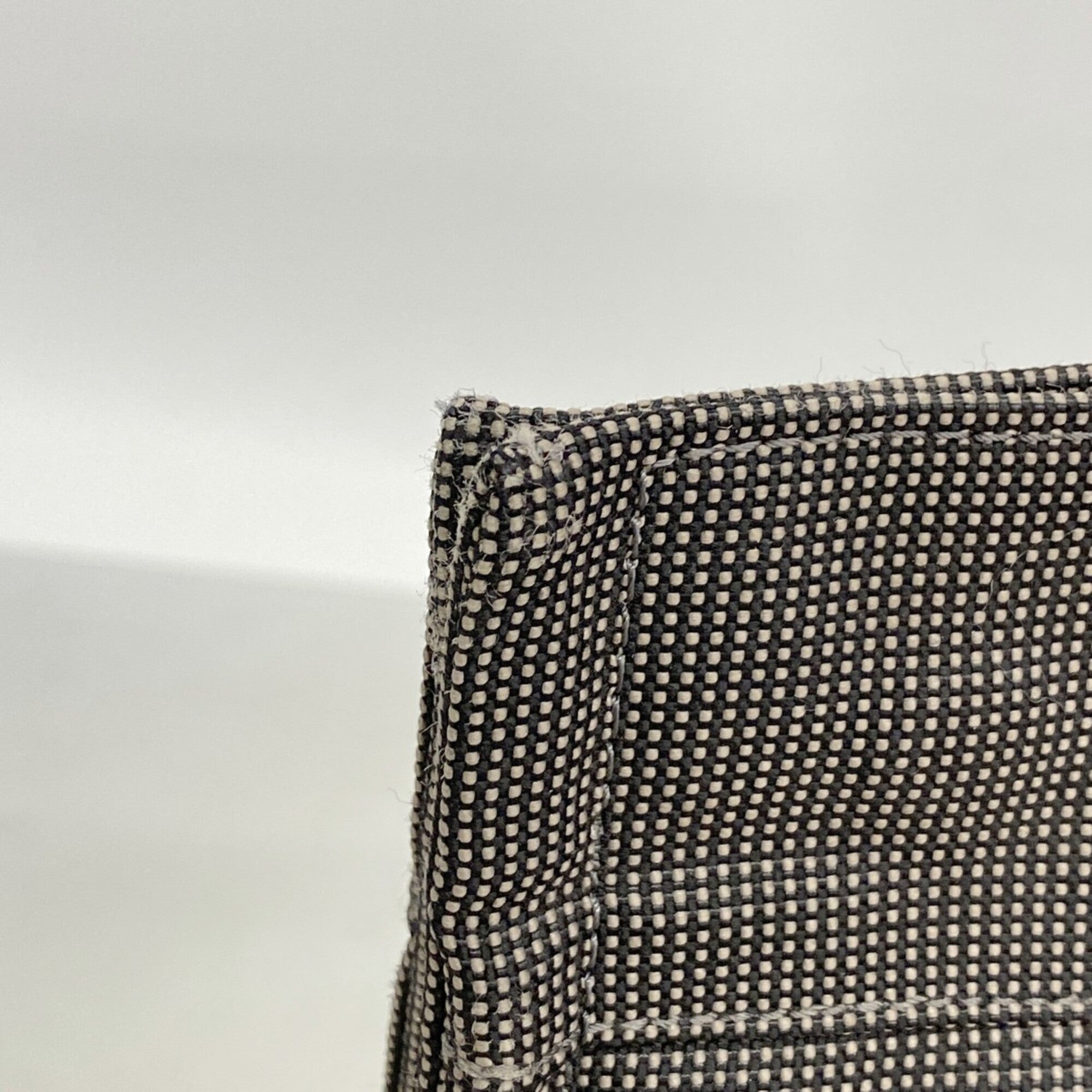 Hermes Gray Canvas Tote Bag (Pre-Owned)