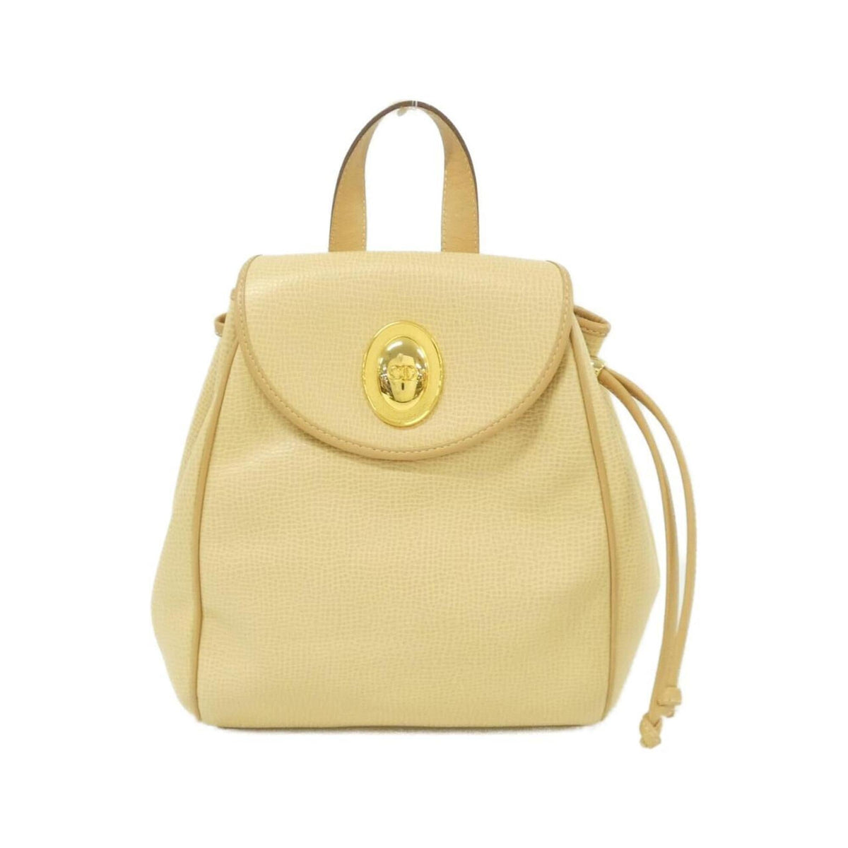 Christian Dior Beige Leather Backpack (Pre-Owned)