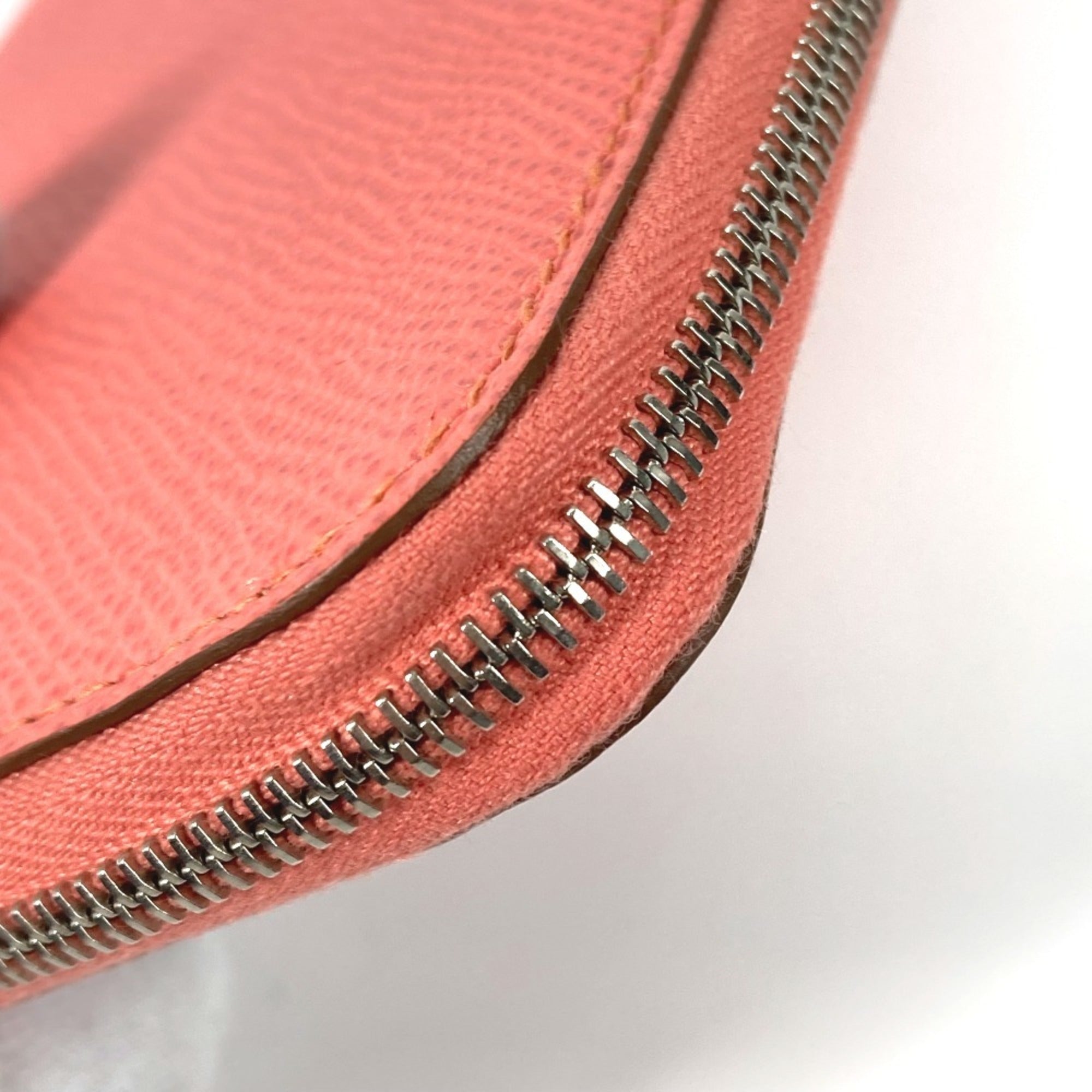 Hermes Silk'in Pink Epsom Leather Long Wallet (Bi-Fold) (Pre-Owned)