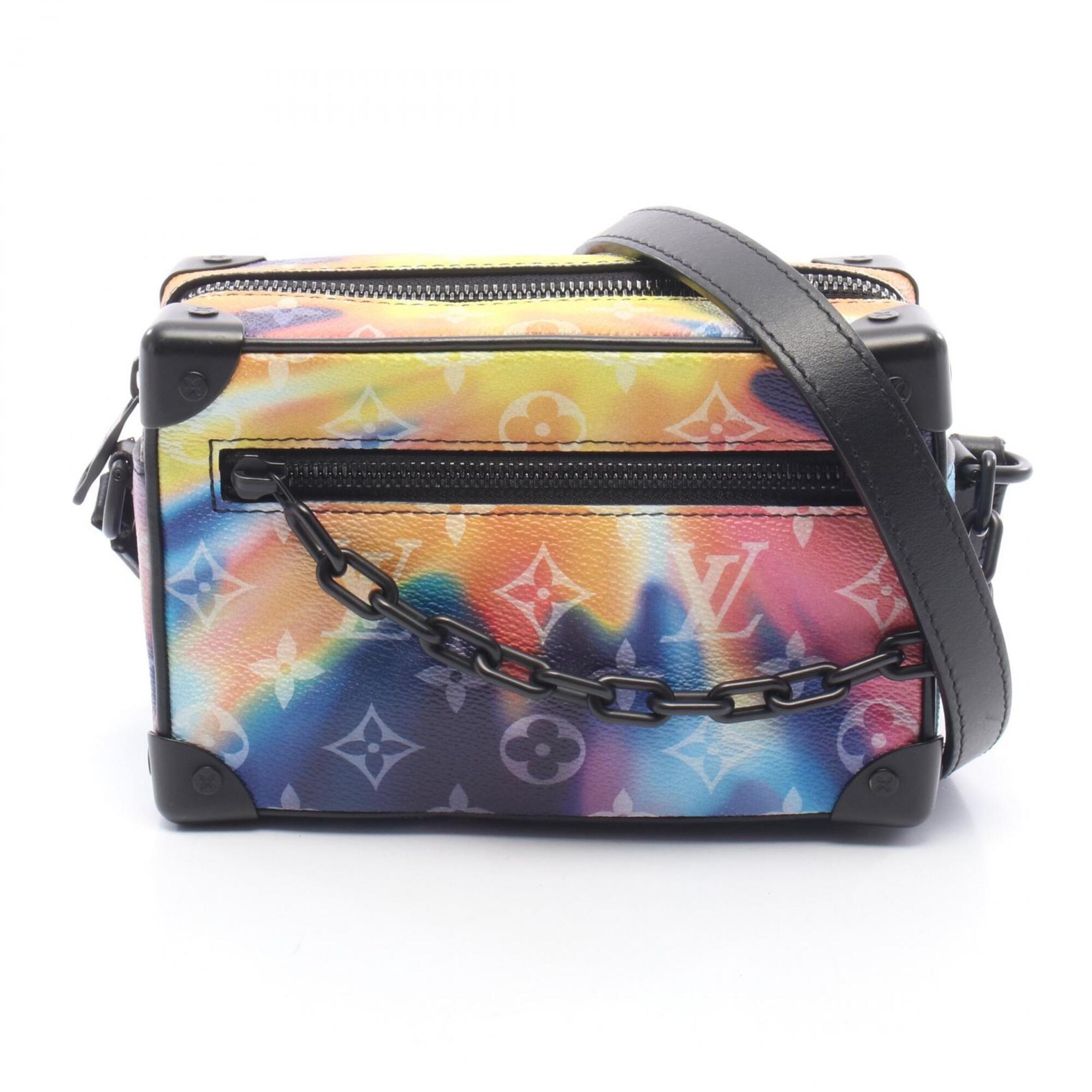 Louis Vuitton Black Multi-Color Monogram Pvc Coated Canvas Leather Handbag Shoulder Bag (Pre-Owned)