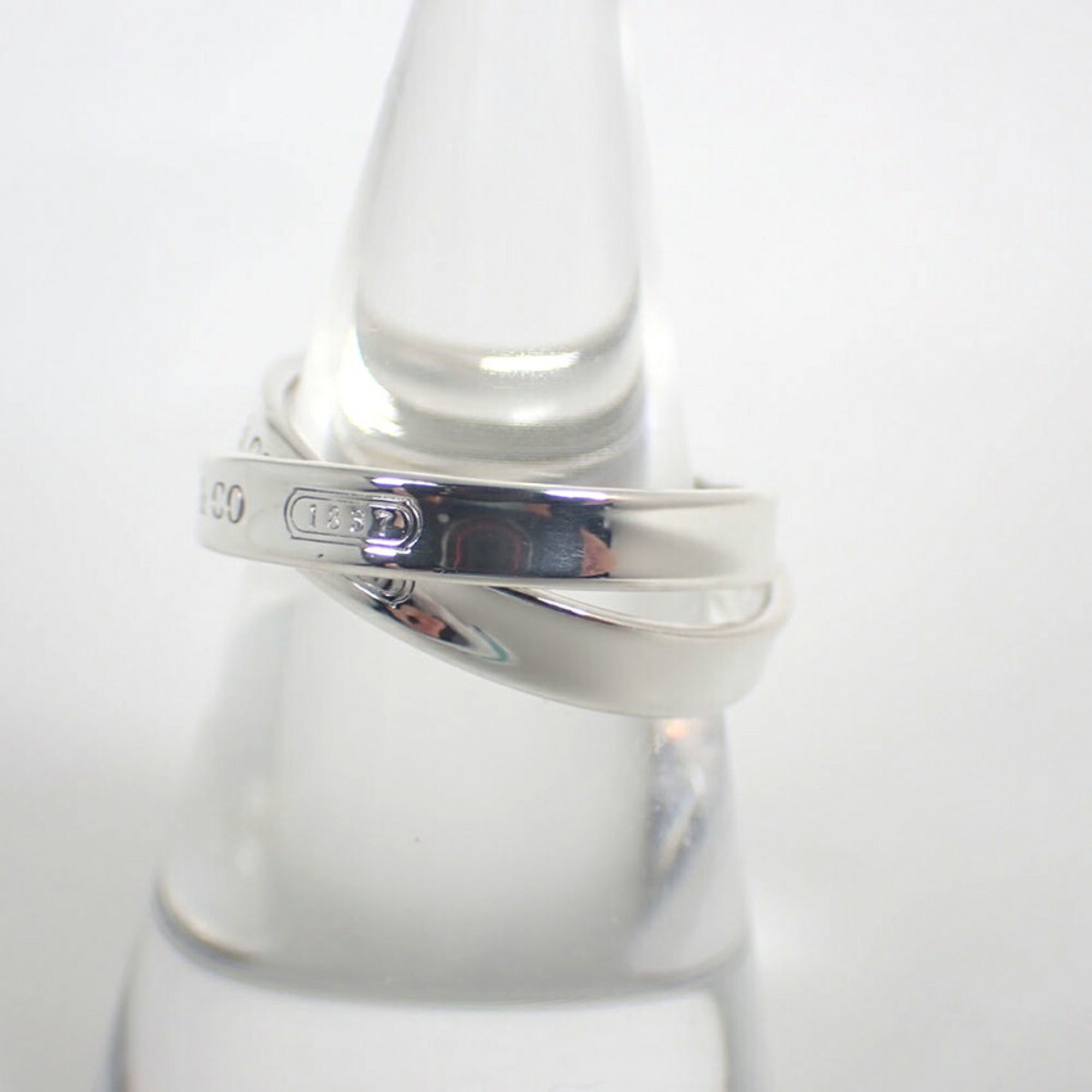 Tiffany Silver Sterling Silver 925 Band Ring (Pre-Owned)