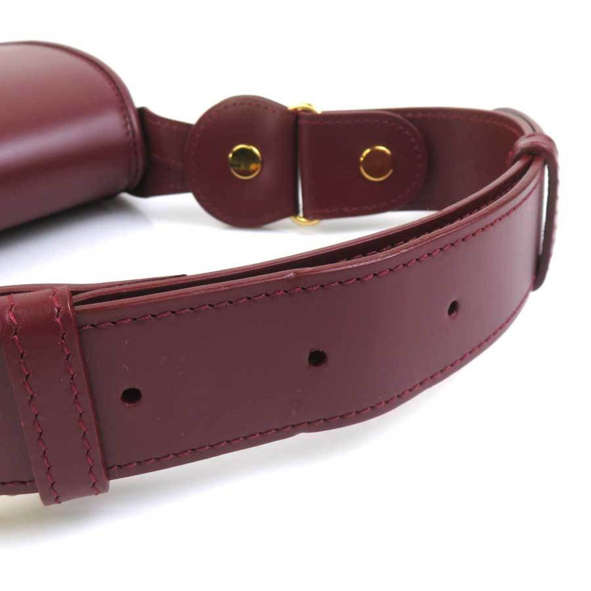 Cartier Burgundy Leather Shoulder Bag (Pre-Owned)